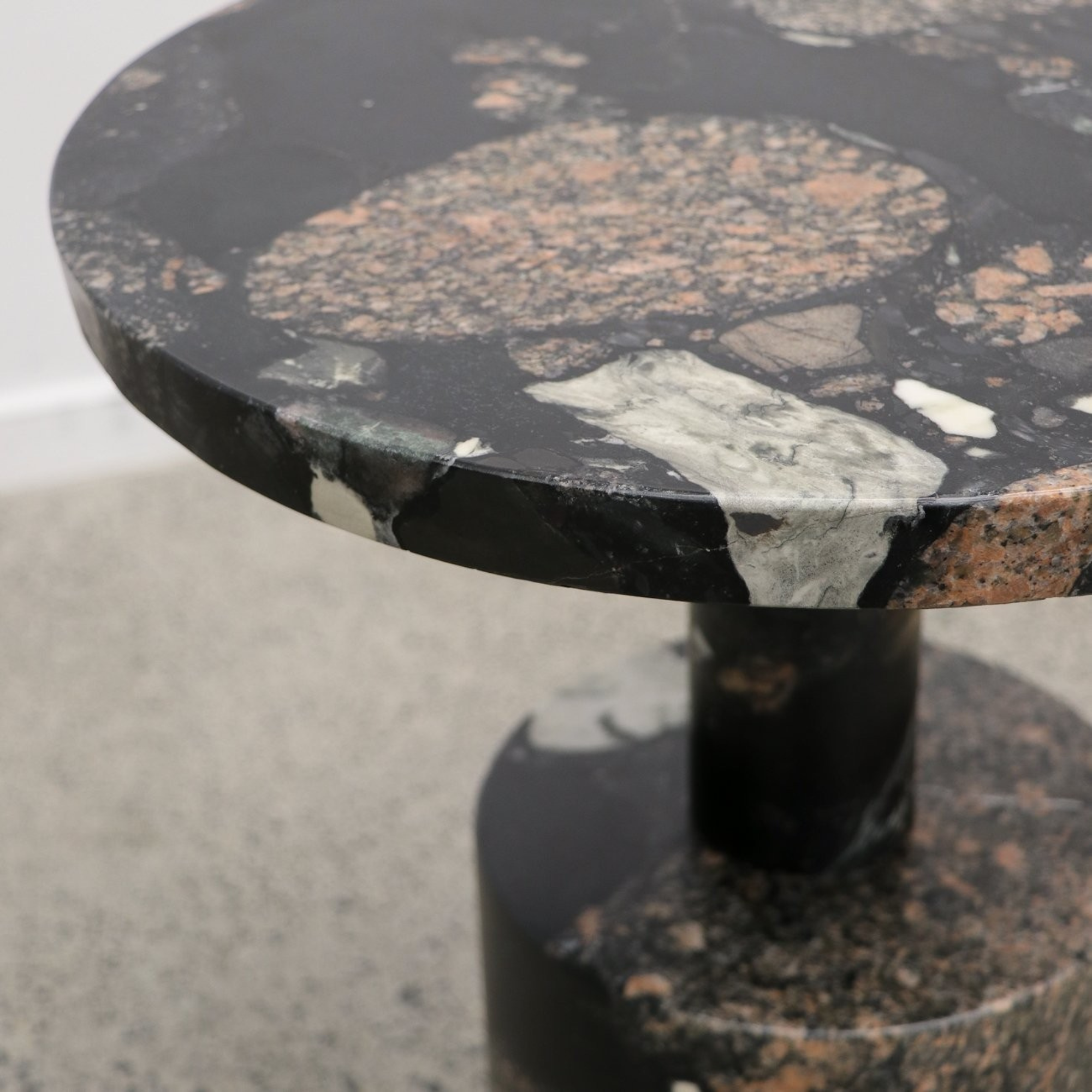 BORACAY MARBLE SIDE TABLE | PEBBLE