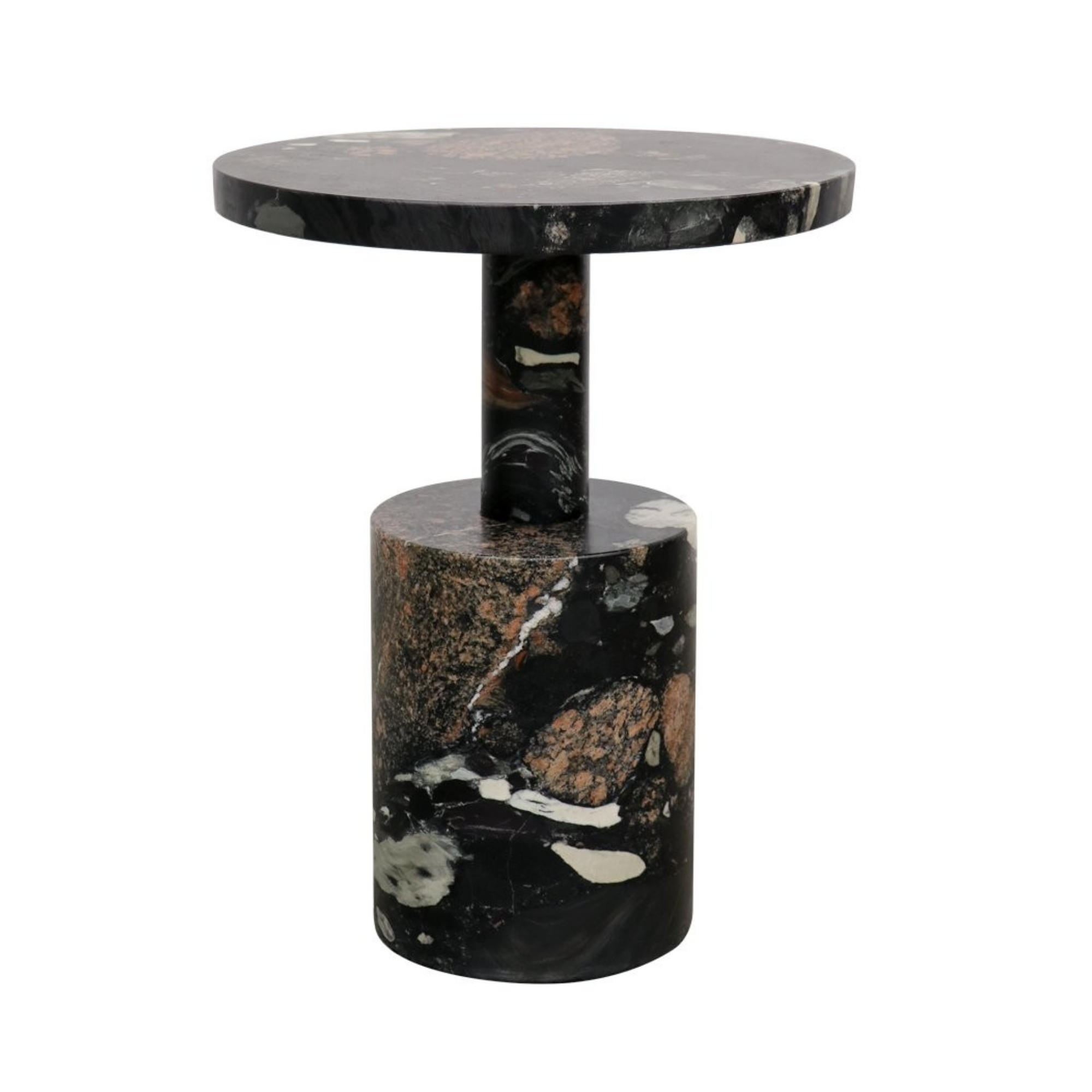 BORACAY MARBLE SIDE TABLE | PEBBLE