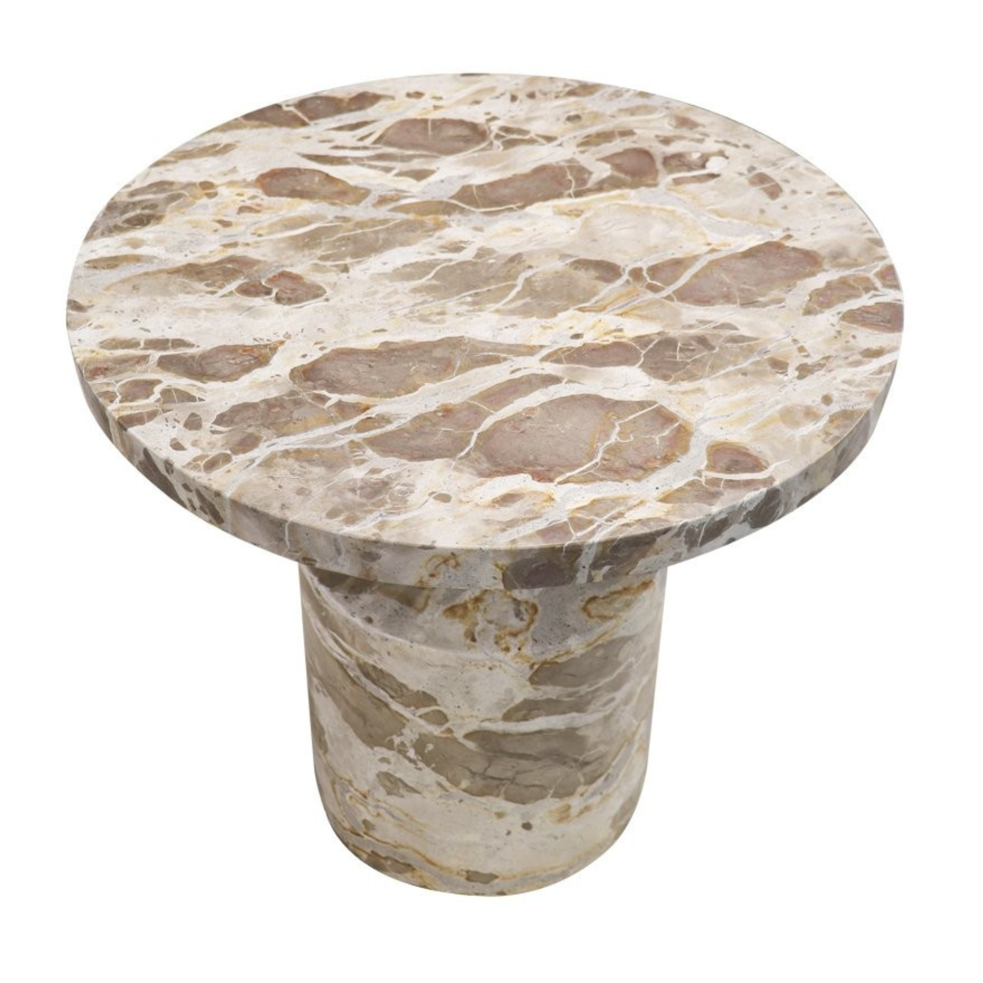 BORACAY MARBLE SIDE TABLE | BEIGE