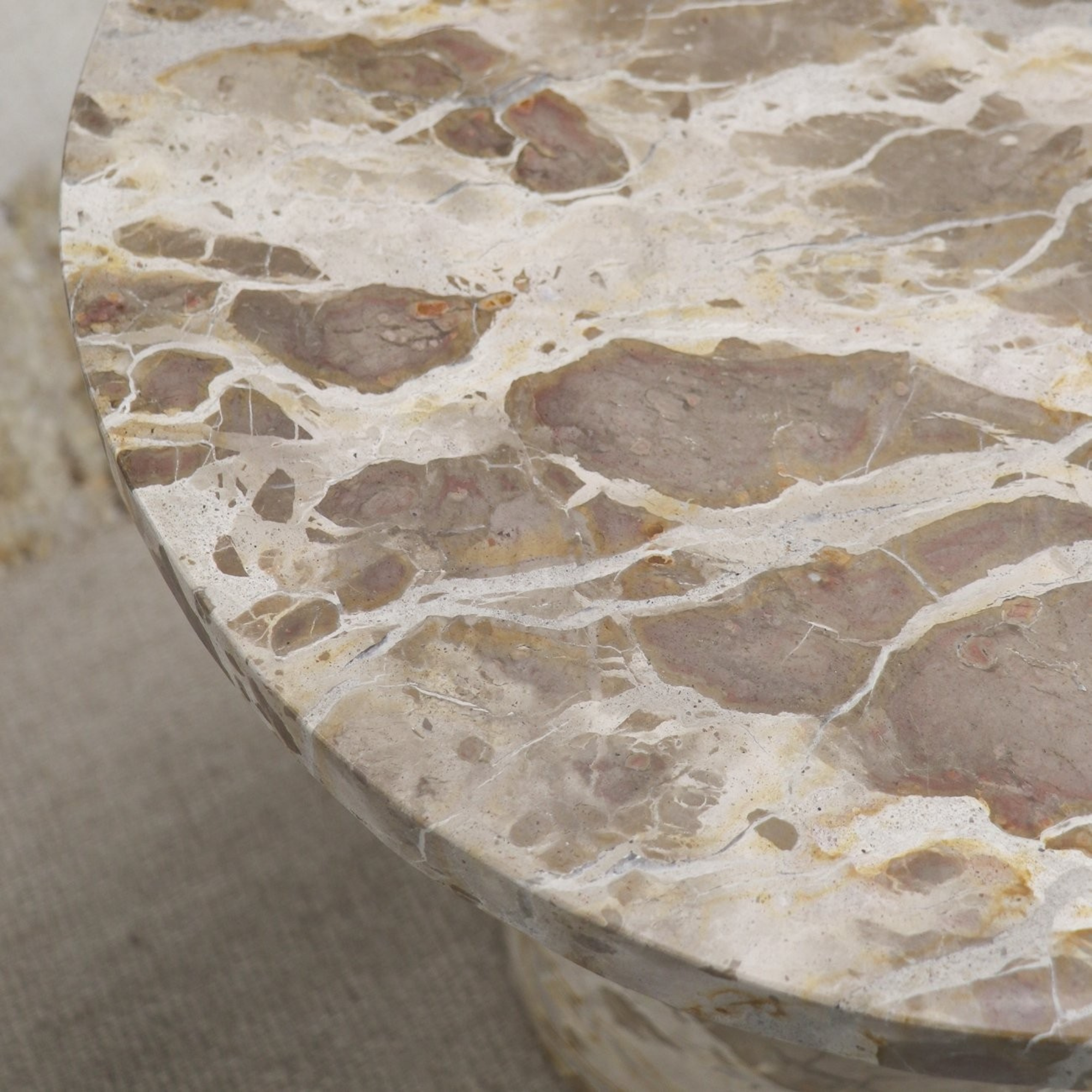 BORACAY MARBLE SIDE TABLE | BEIGE