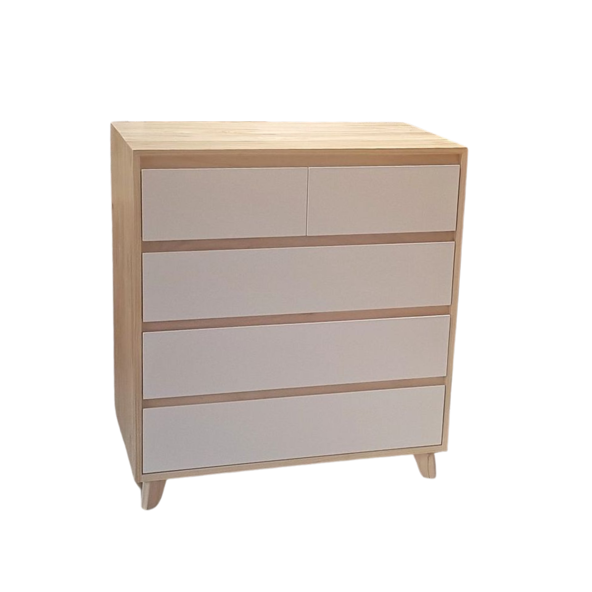 BRIMAR SOLID TIMBER 4 DRAWER LOWBOY WITH A DETACHABLE CHANGING TABLE