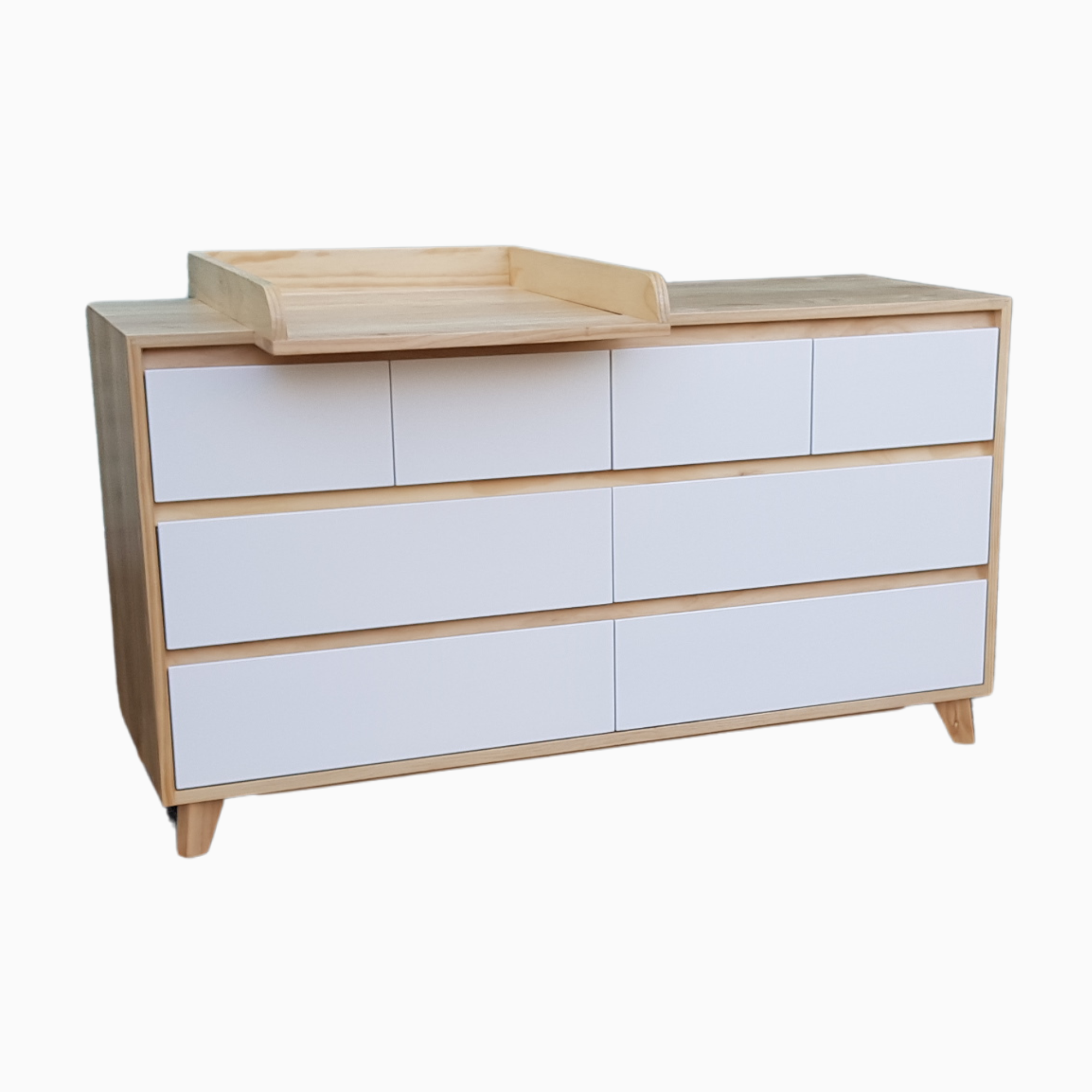 BRIMAR SOLID TIMBER LOWBOY WITH A DETACHABLE CHANGING TABLE | NZ MADE