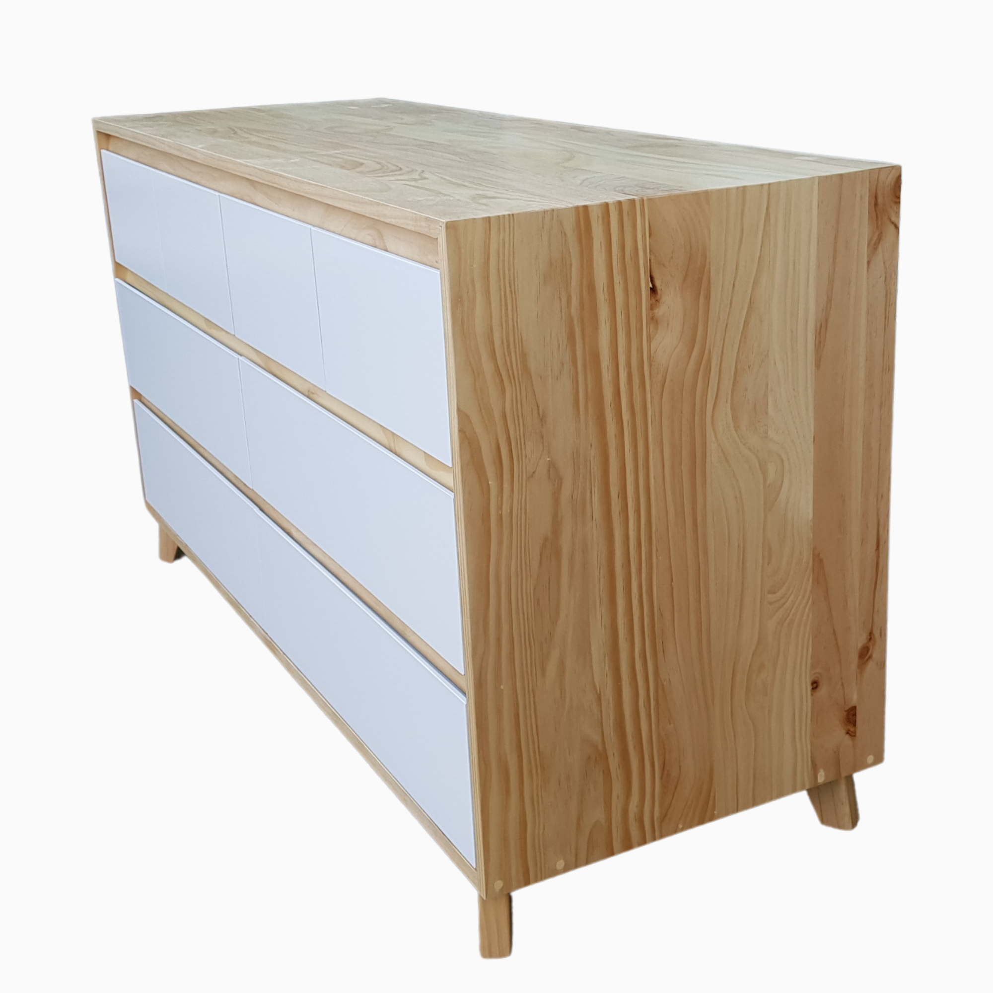 BRIMAR SOLID TIMBER 8 DRAWER LOWBOY WITH A DETACHABLE CHANGING TABLE