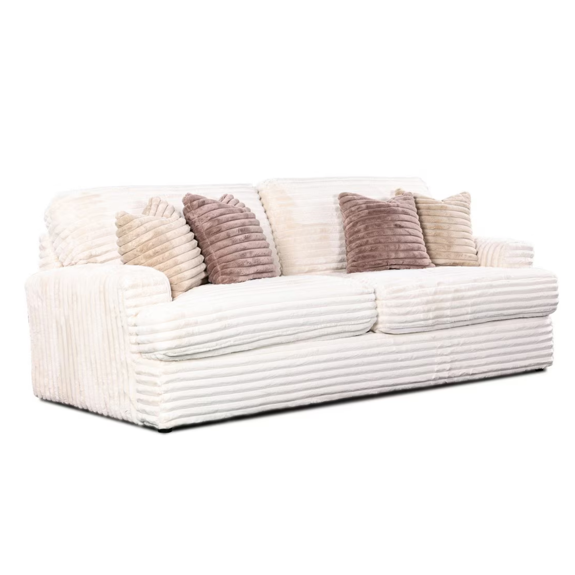 BRUNO 3 SEATER CORD SOFA | IVORY