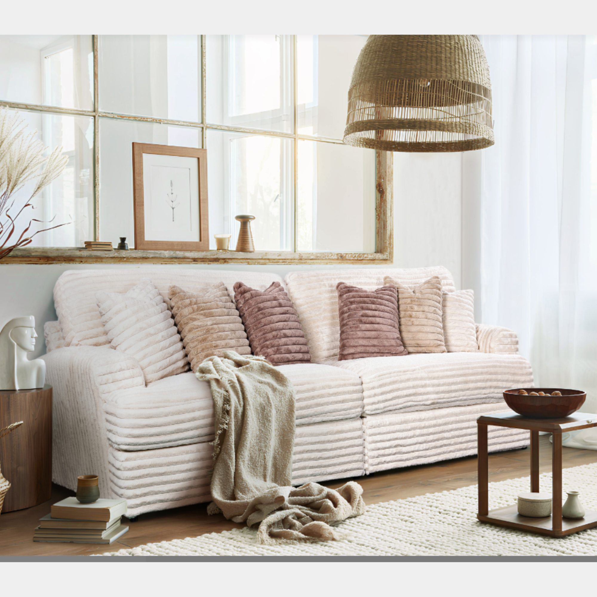 BRUNO LARGE CORD SOFA | 3 SIZES