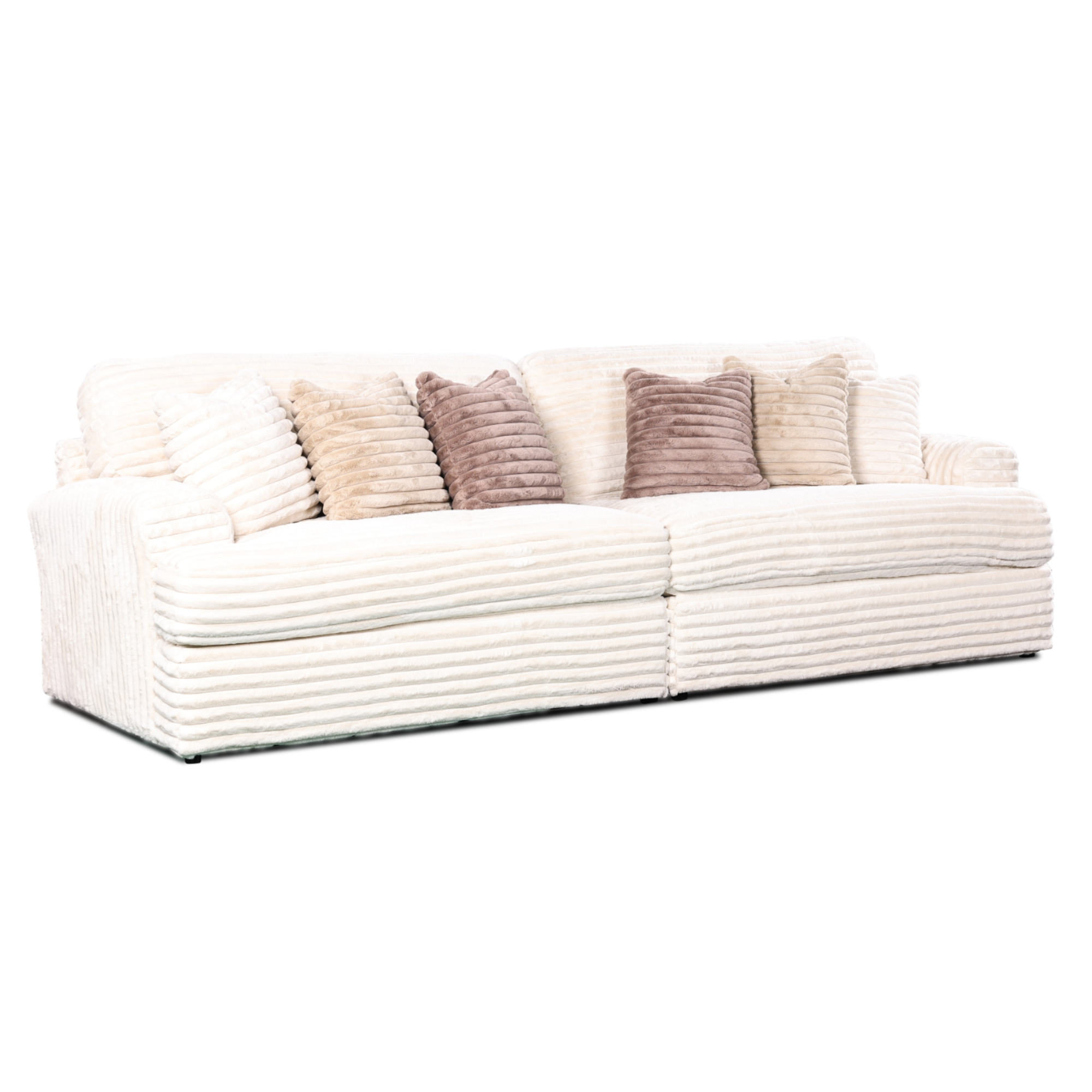 BRUNO LARGE CORD 4 SEATER SOFA | IVORY