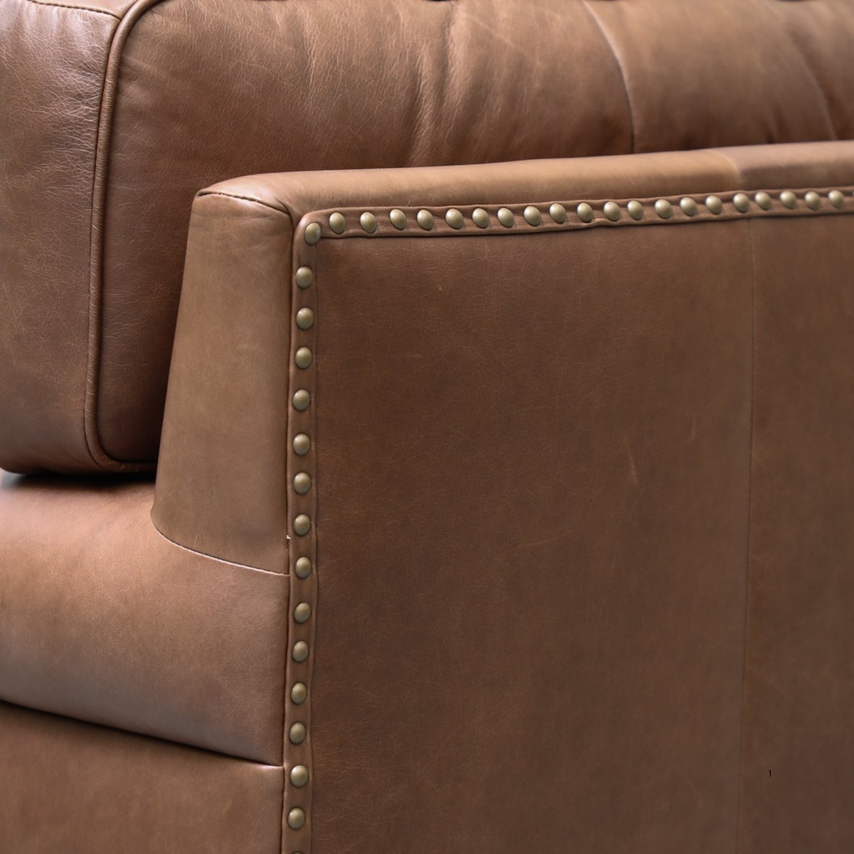 Brunton 3 Seater Sofa | Nutmeg Leather