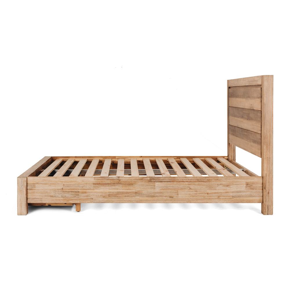 HARLOW KING SLAT BED WITH END DRAWERS
