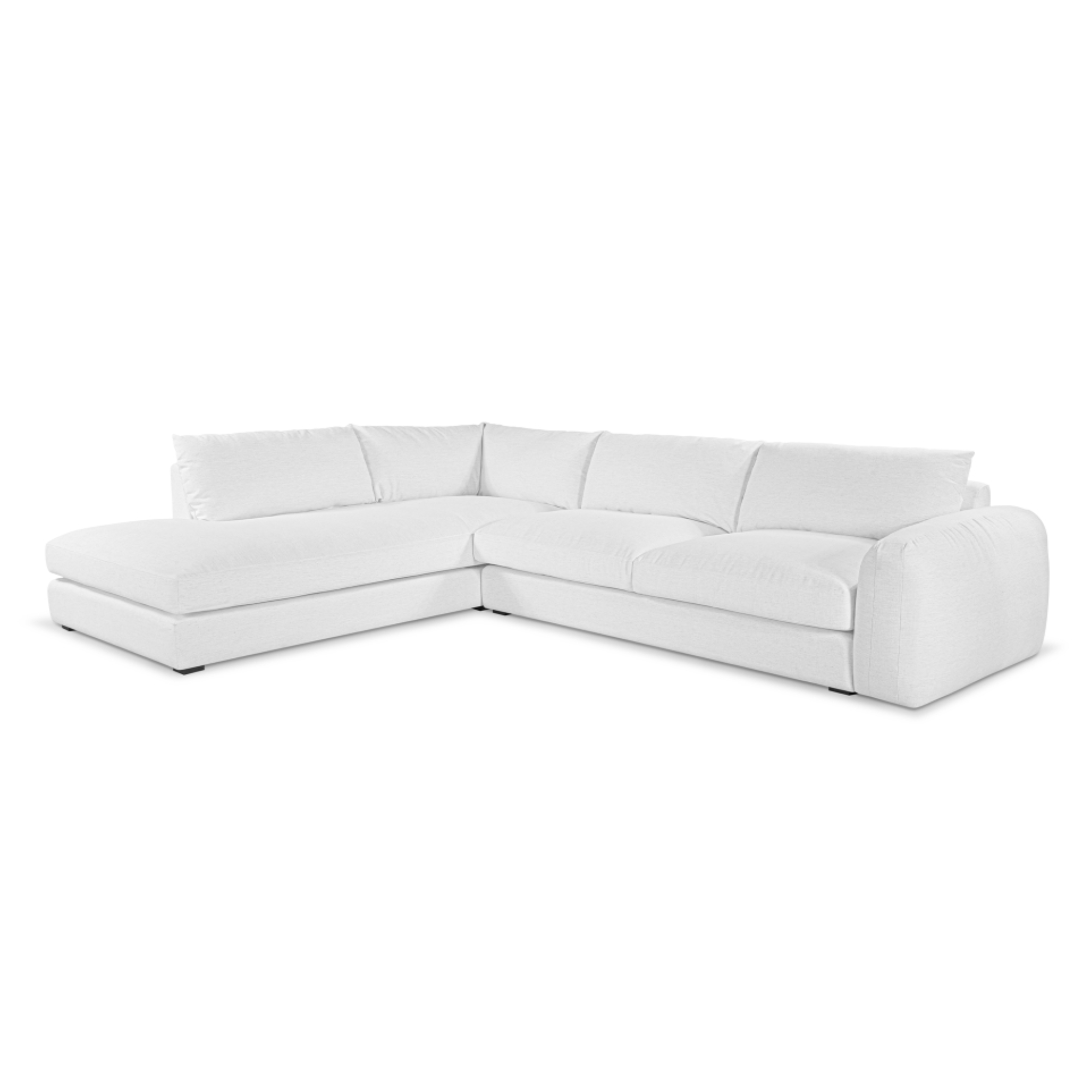 JUNO LEFT CHAISE | SPECKLE WHITE