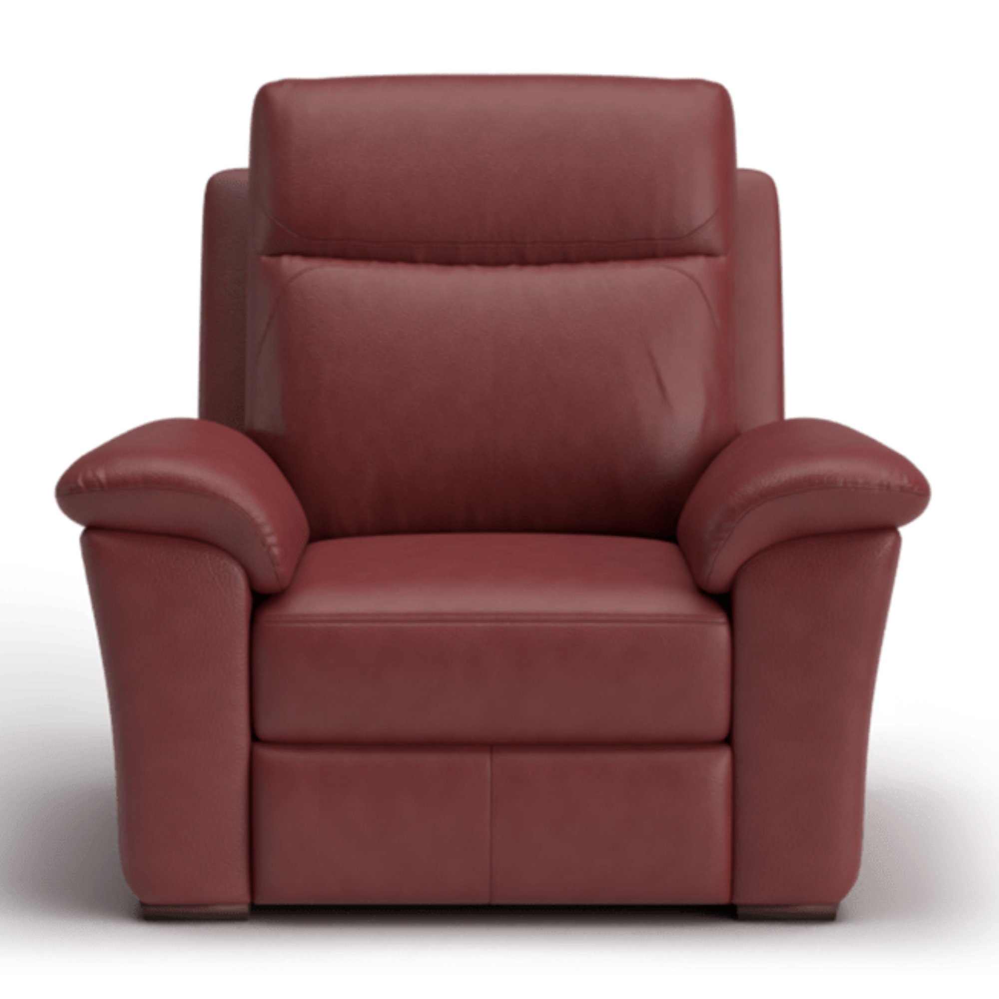 CHARM LEATHER ARMCHAIR | RED