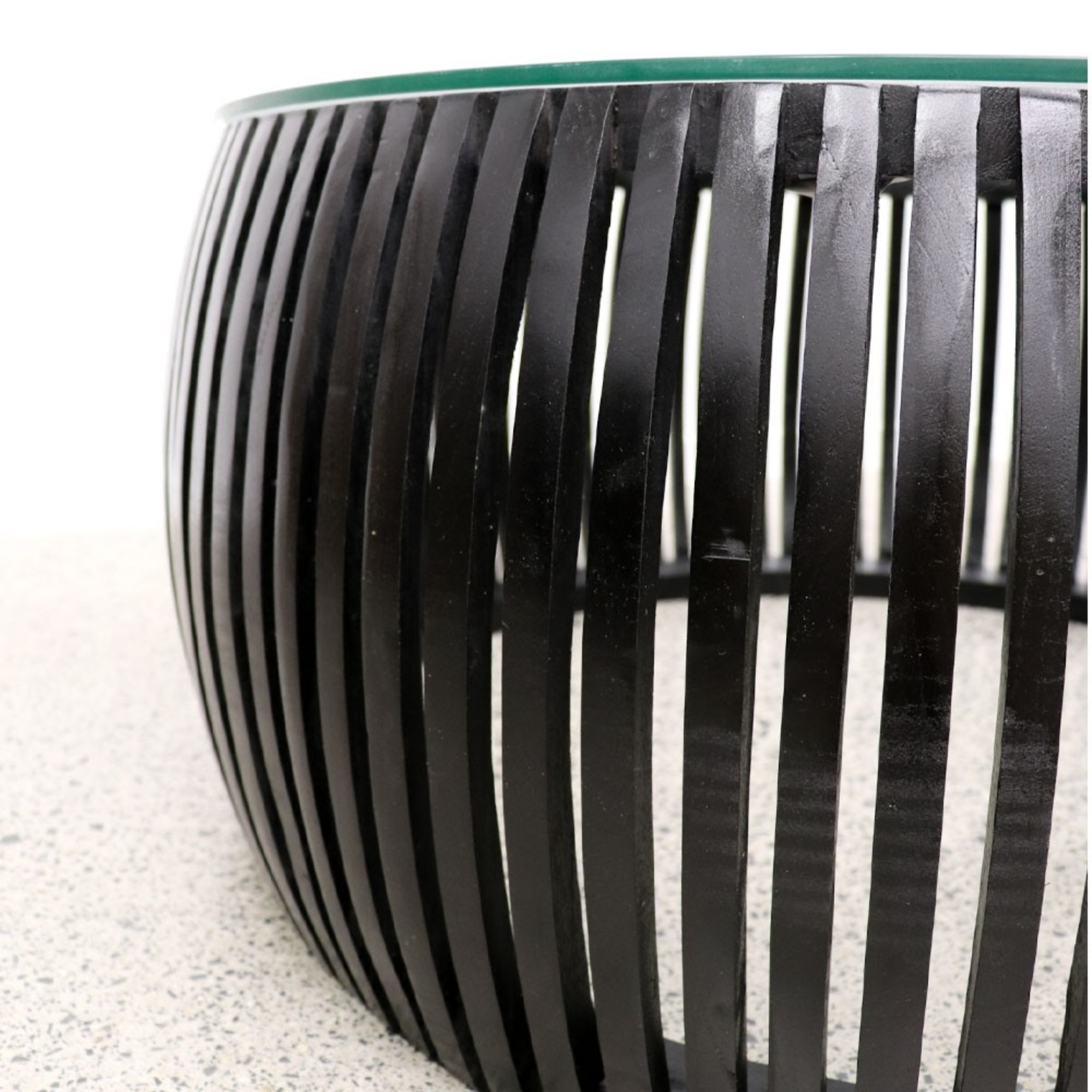 CRUSOE ROUND SLATTED COFFEE TABLE | 2 COLOURS