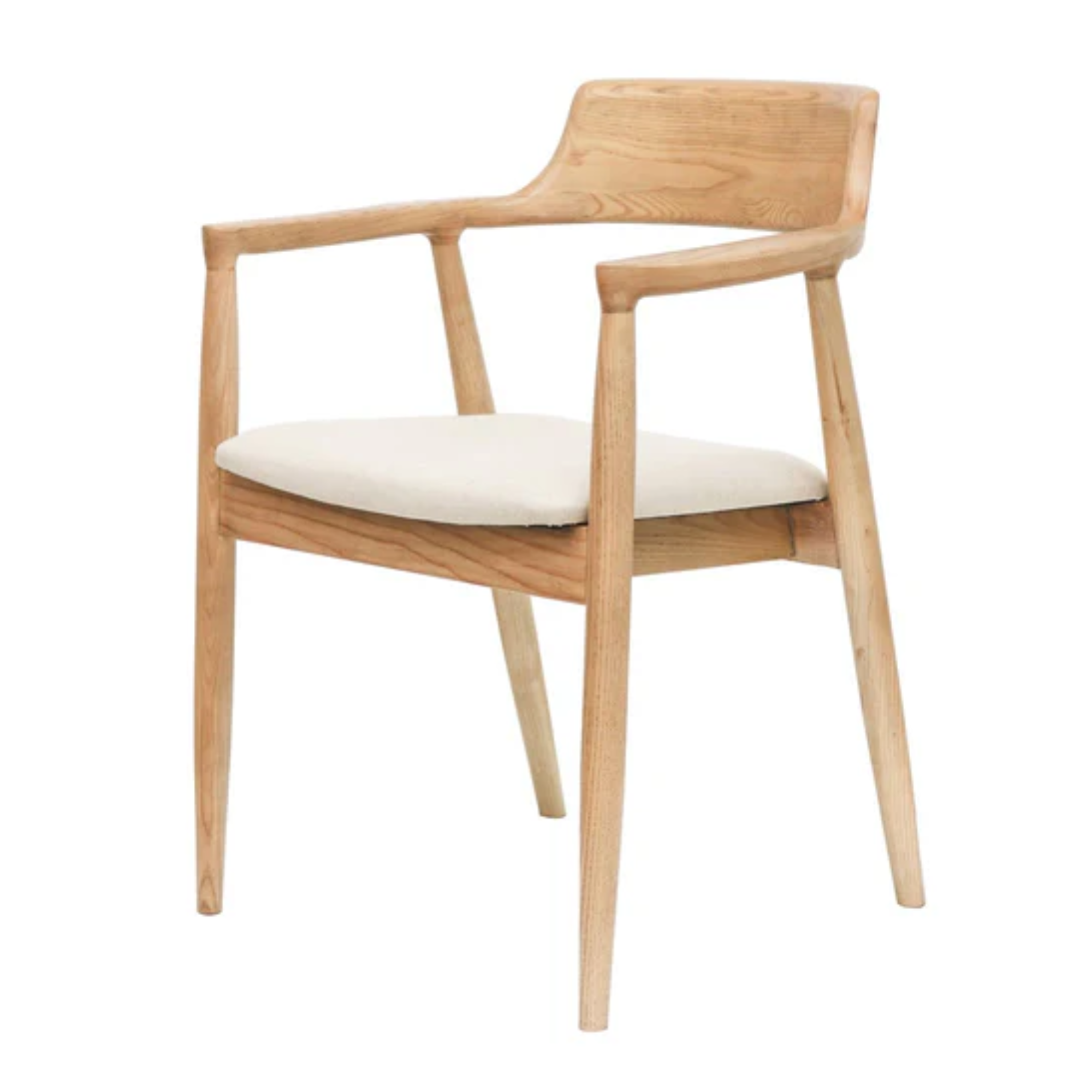 Ealing Dining Chair | Natural Frame - Linen Seat