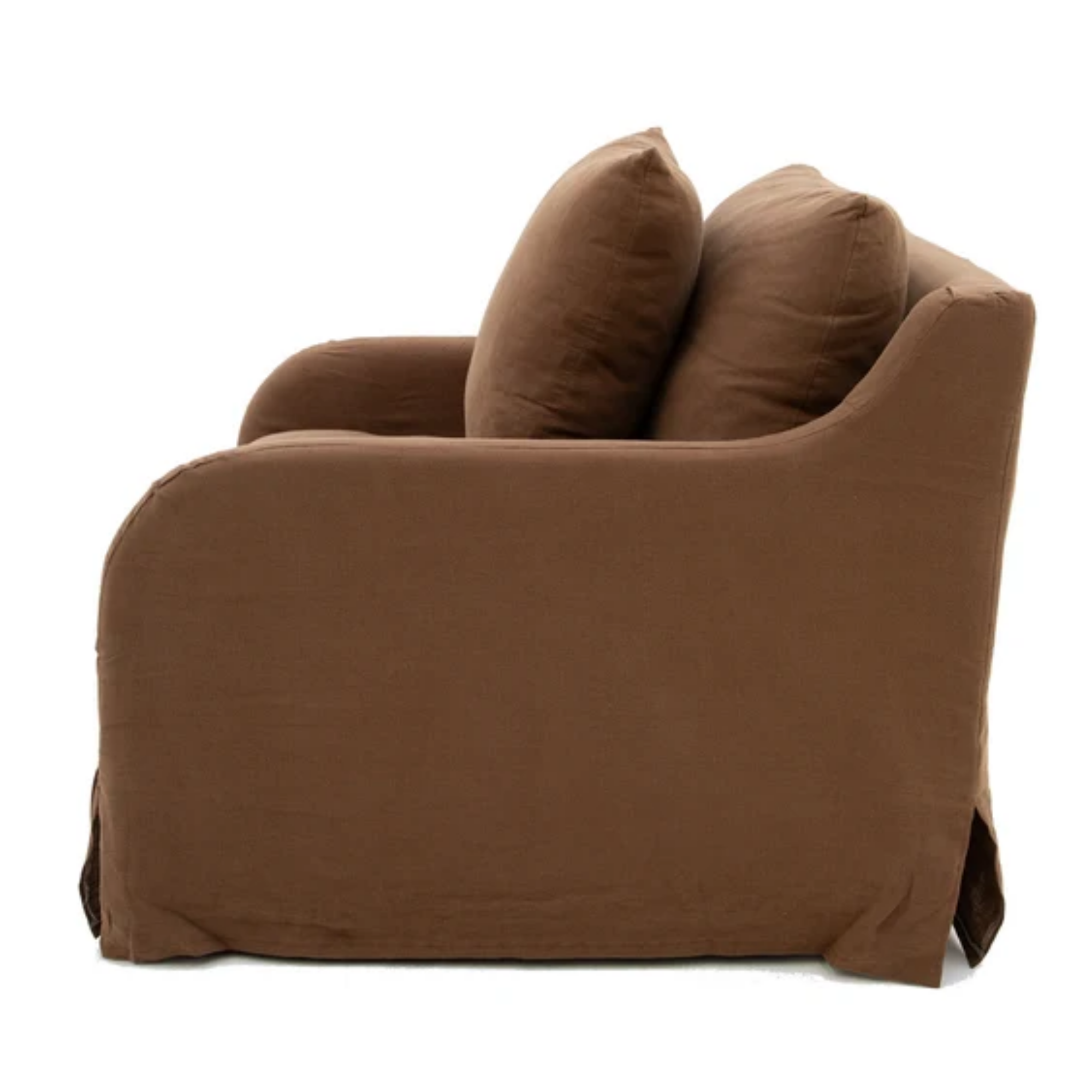 Eden Slipcover Armchair | Mocha
