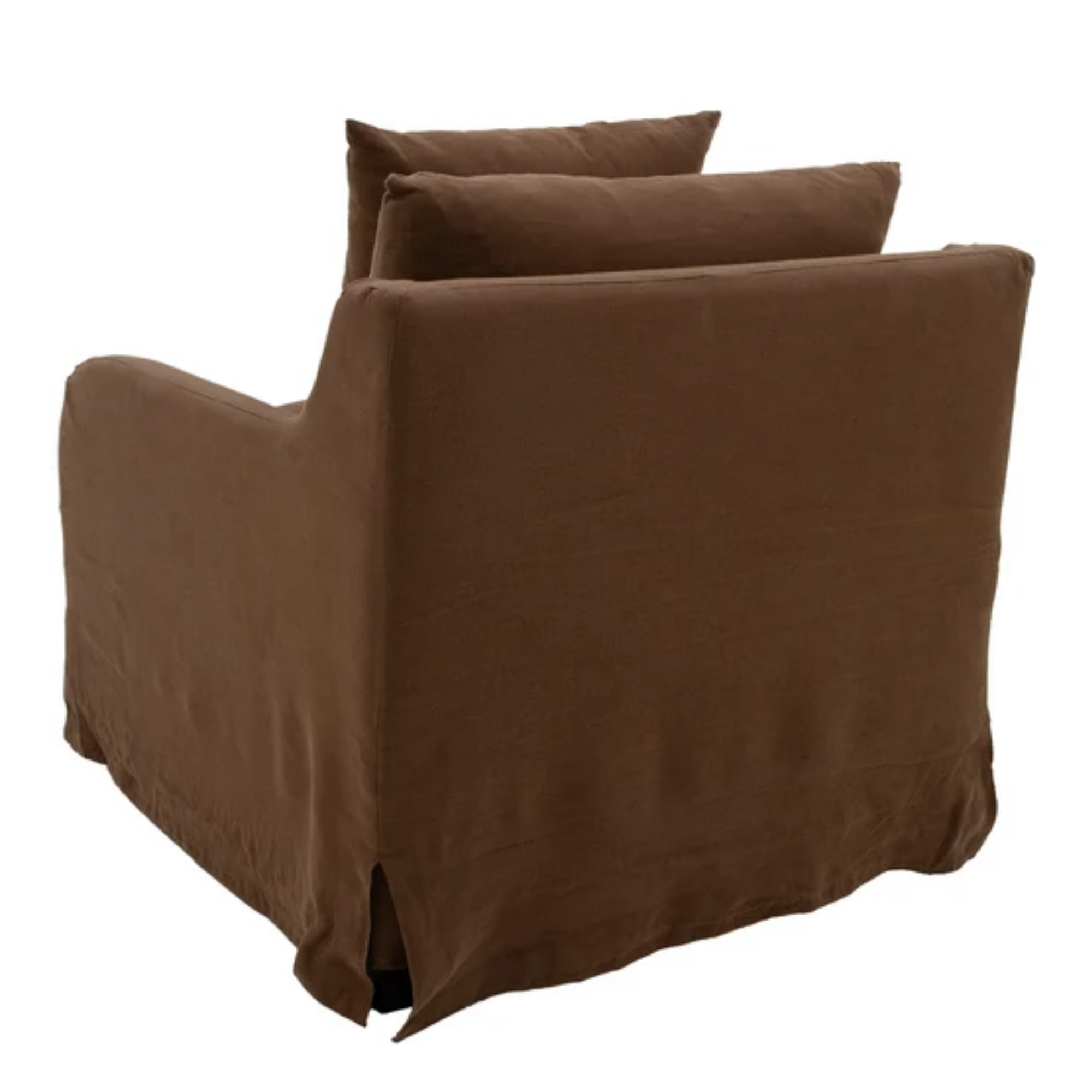 Eden Slipcover Armchair | Mocha