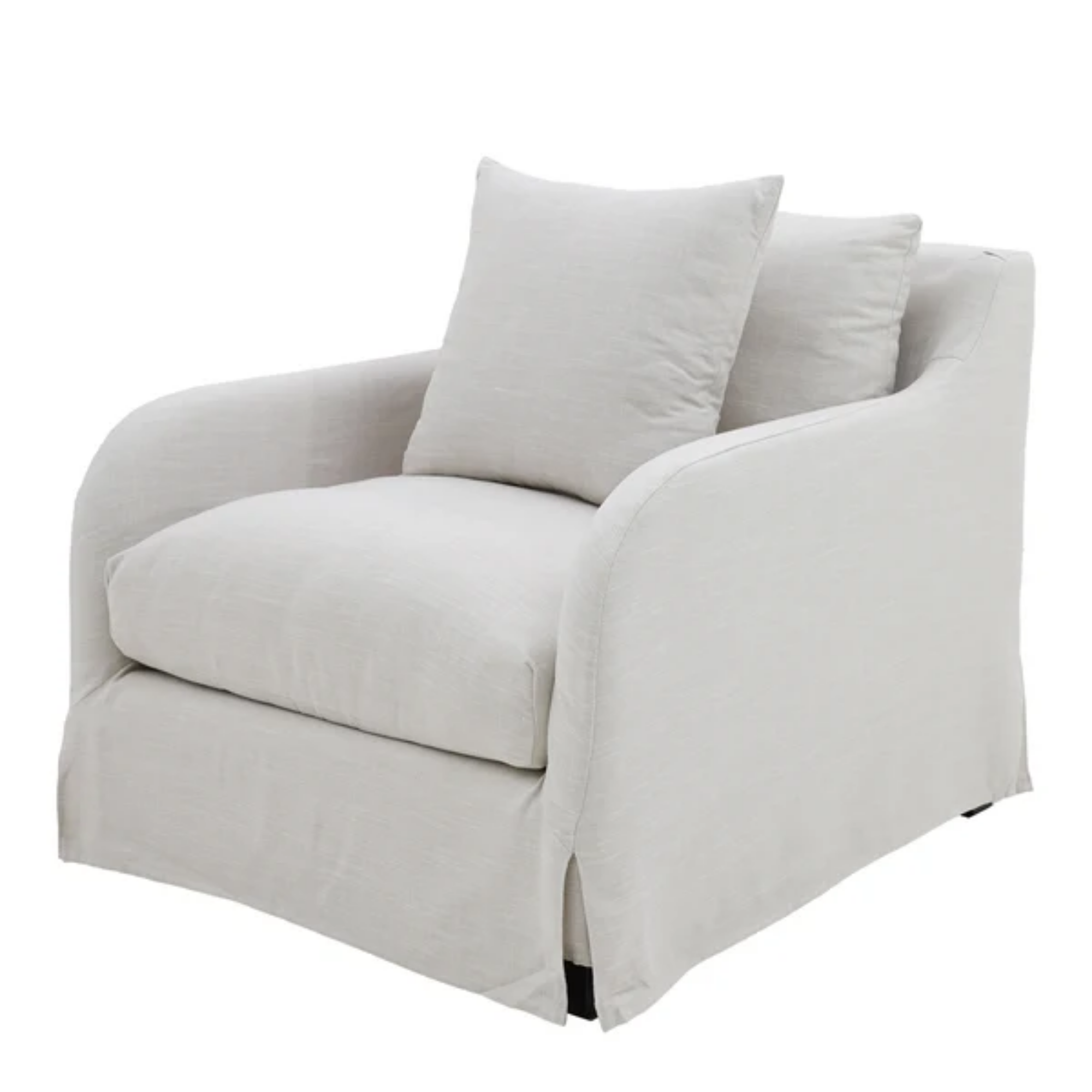 Eden Slipcover Armchair | Pearl Oat