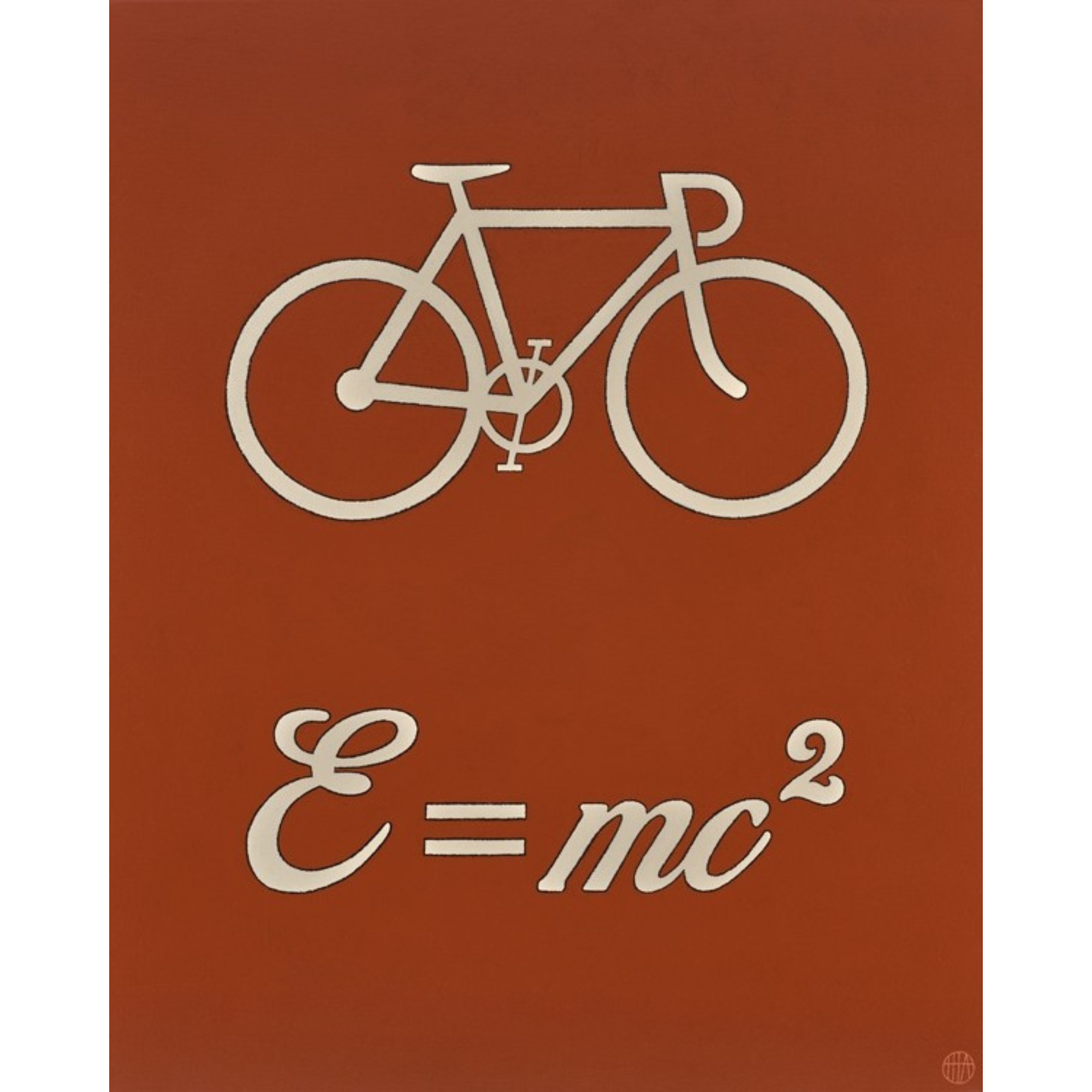 EINSTEIN'S BICYCLE | BOX FRAME READY TO HANG | HAMISH ALLAN | NZ MADE