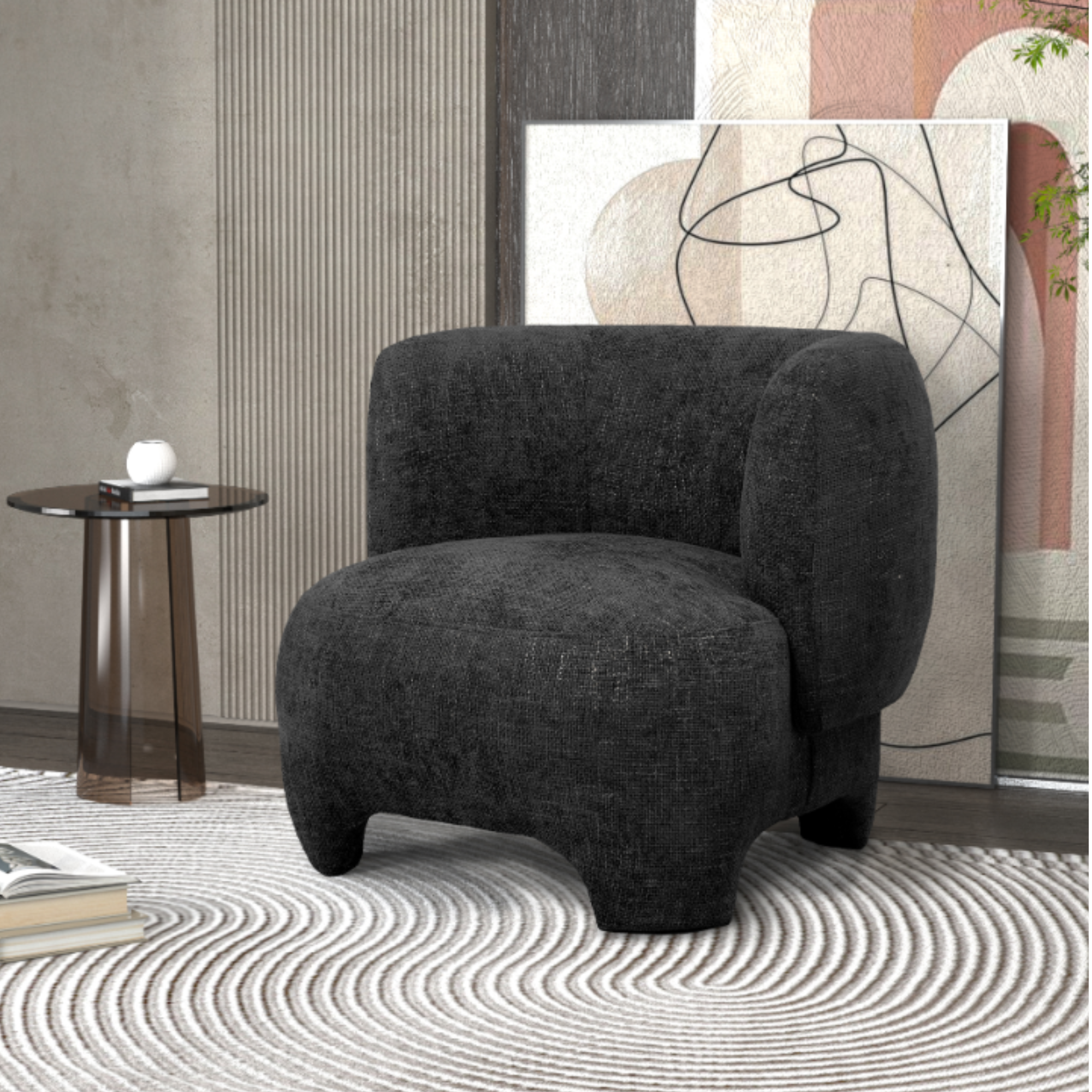 ELLE OCCASIONAL CHAIR | CHARCOAL