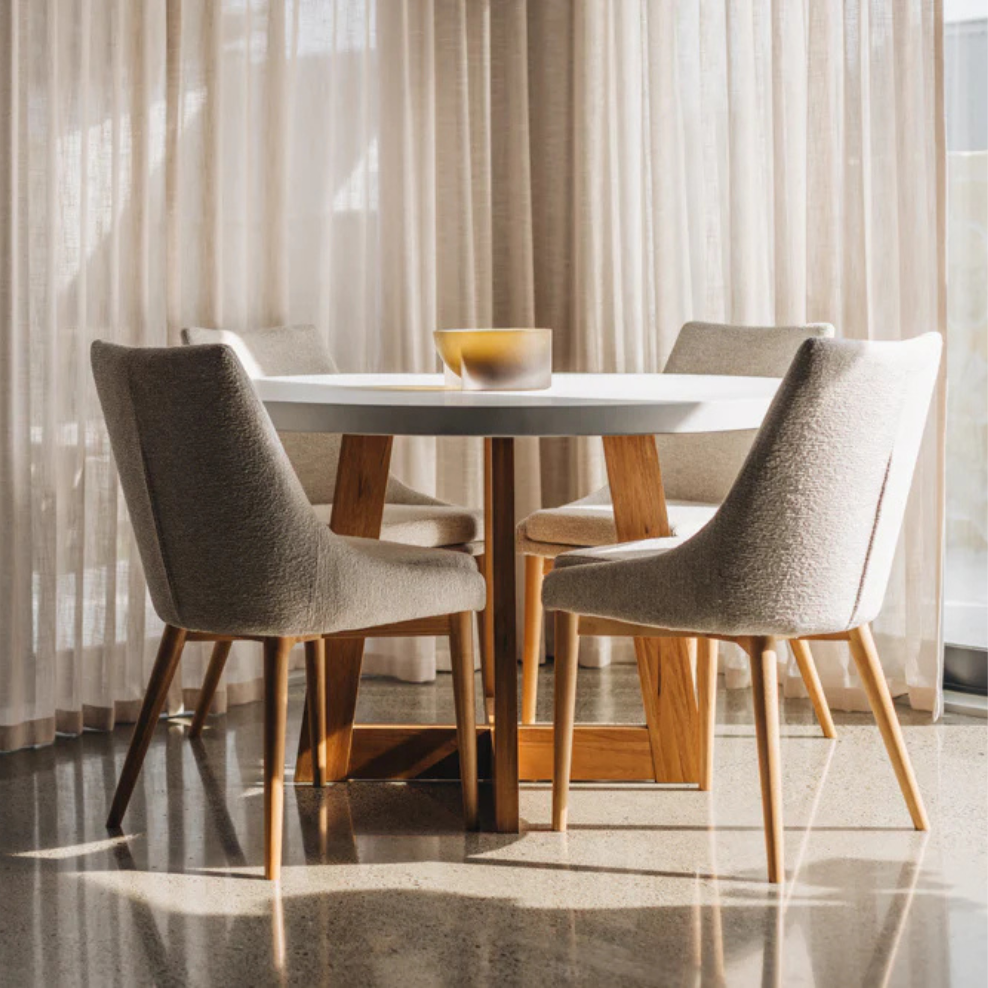EVA DINING CHAIR | GREY MIST