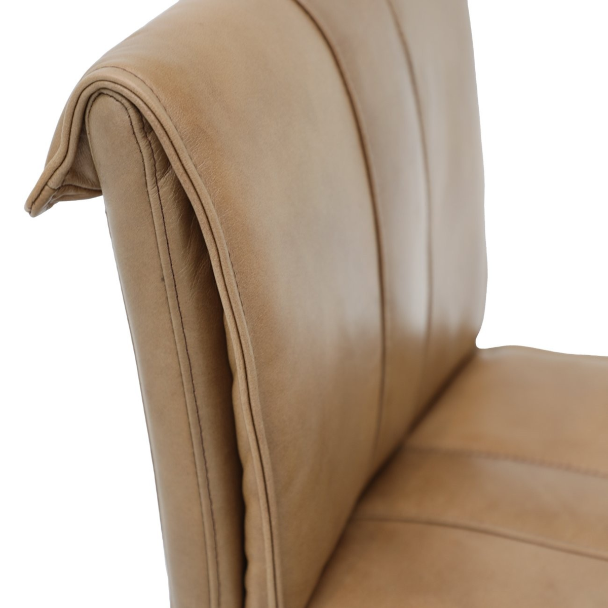 Foundry Bar Stool - Nutmeg Leather | 2 Seat Heights