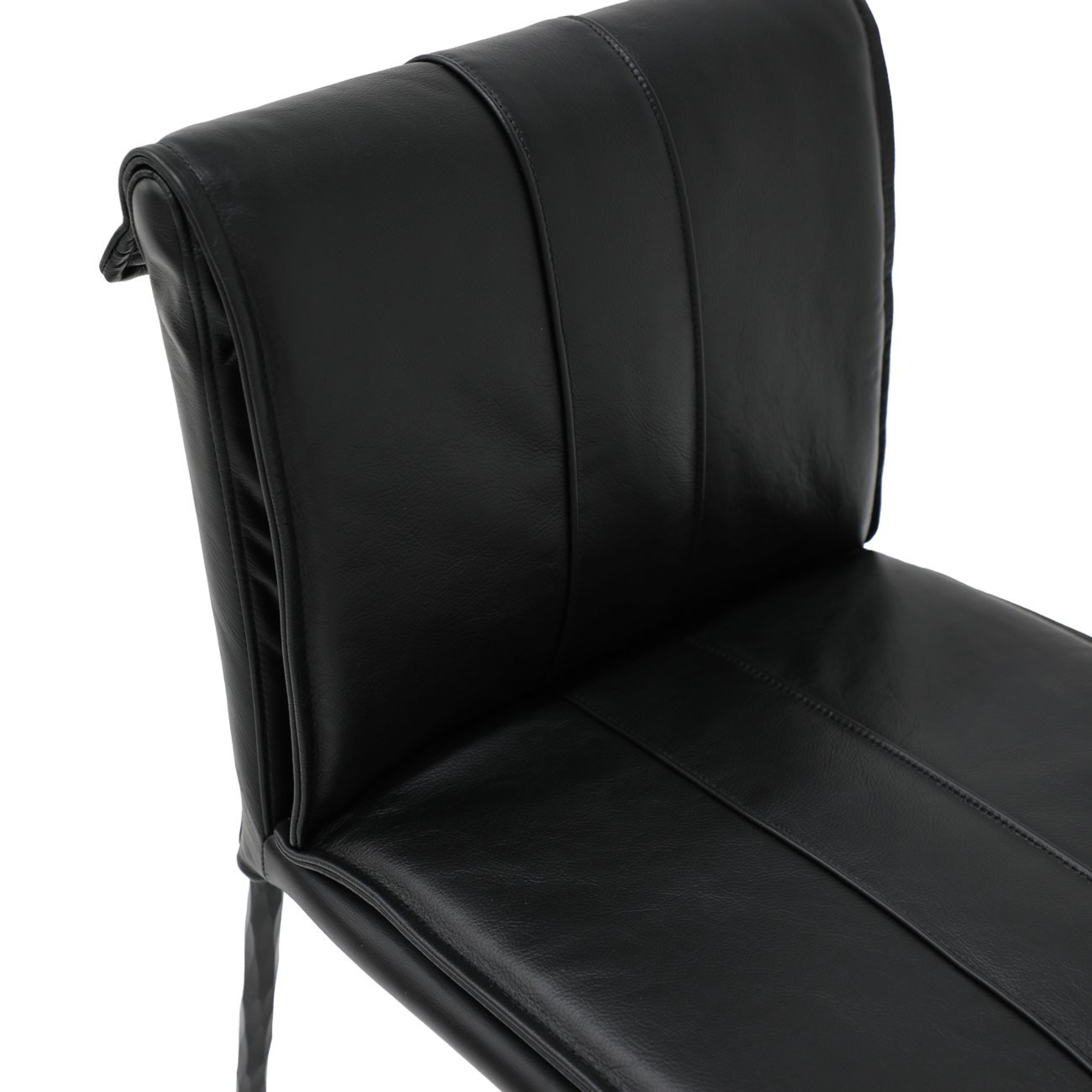 Foundry 75cm Bar Stool | Black Leather