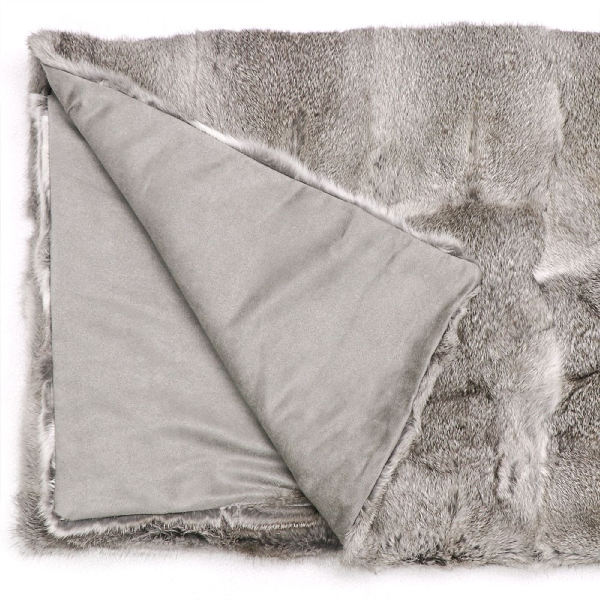 Arctic Rabbit Throw | Grey