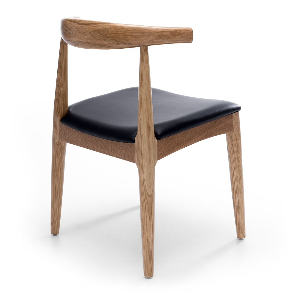 ELBOW DINING CHAIR | BLACK, NATURAL OR DEEP OAK