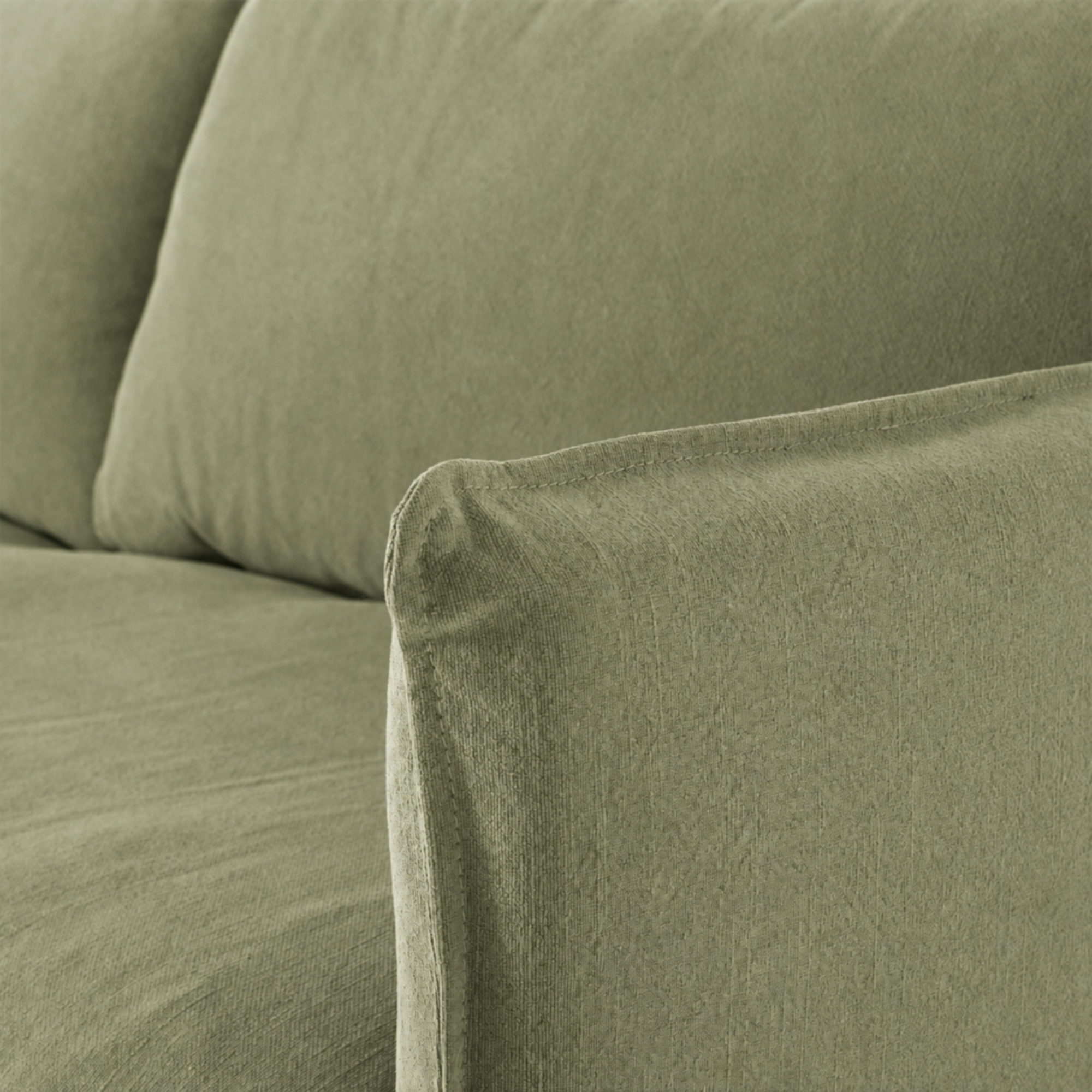 Hamilton Slipcover 2 Seater Sofa | Khaki