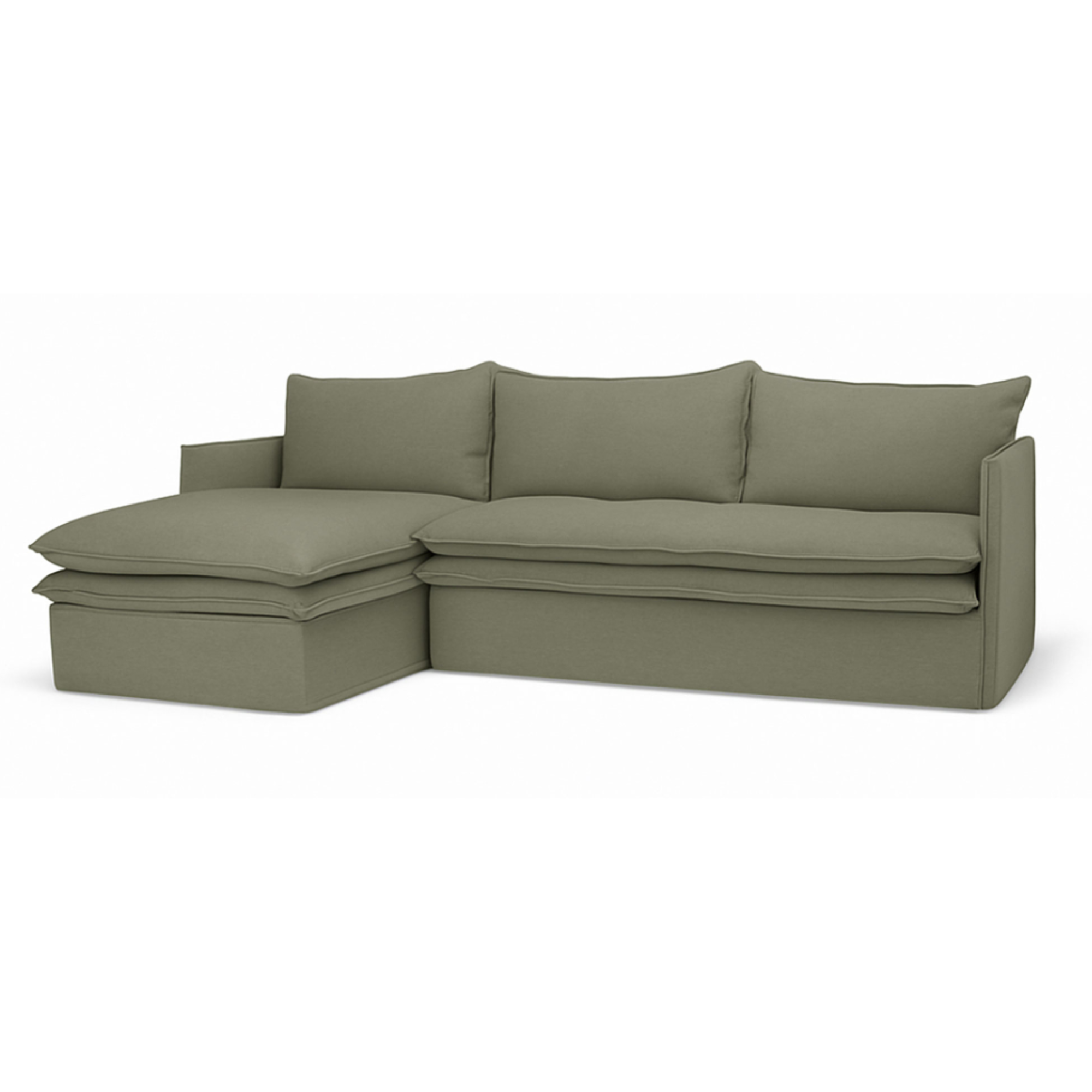 HAMILTON 3 SEATER LHF CHAISE | KHAKI