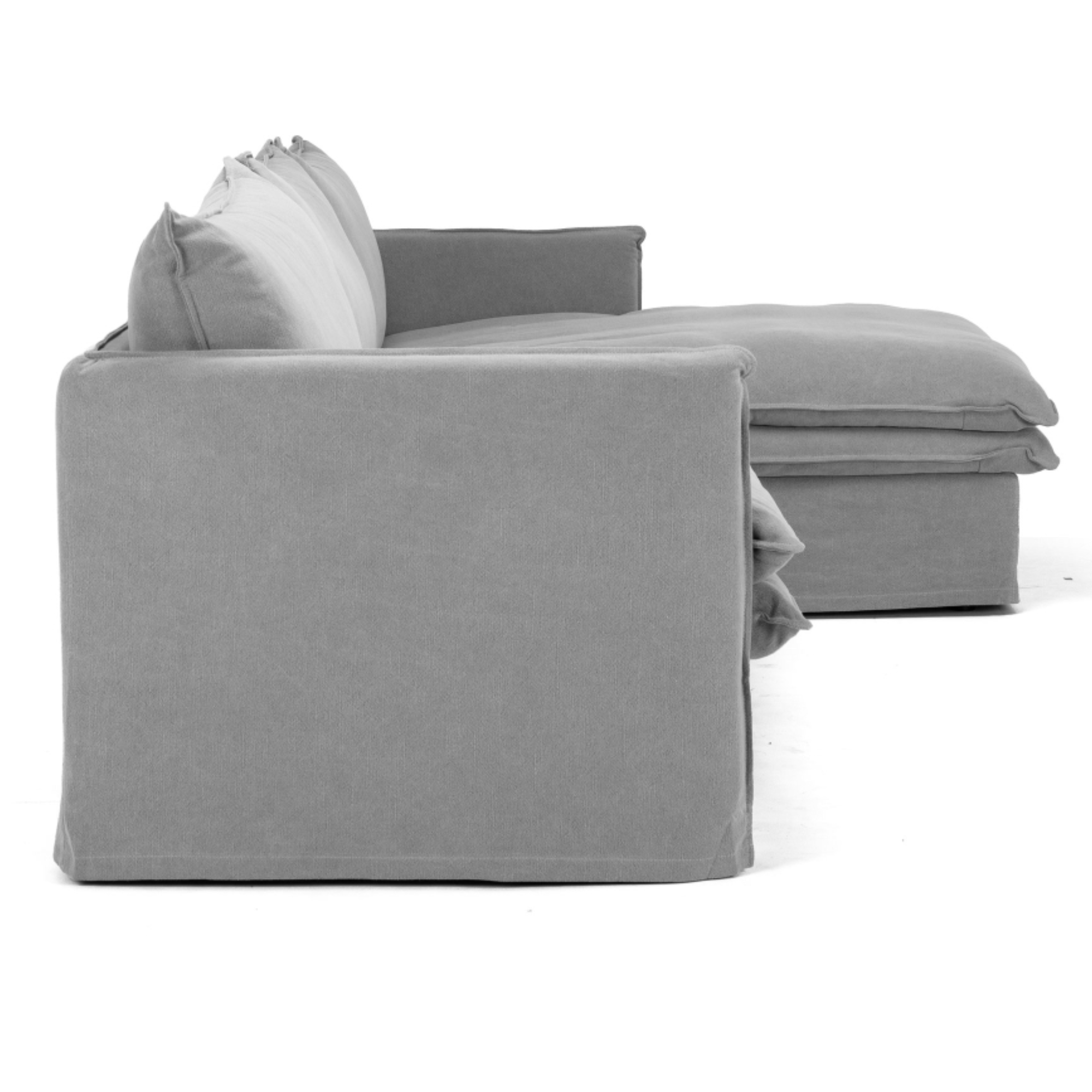HAMILTON 3 SEATER RHF CHAISE | CEMENT