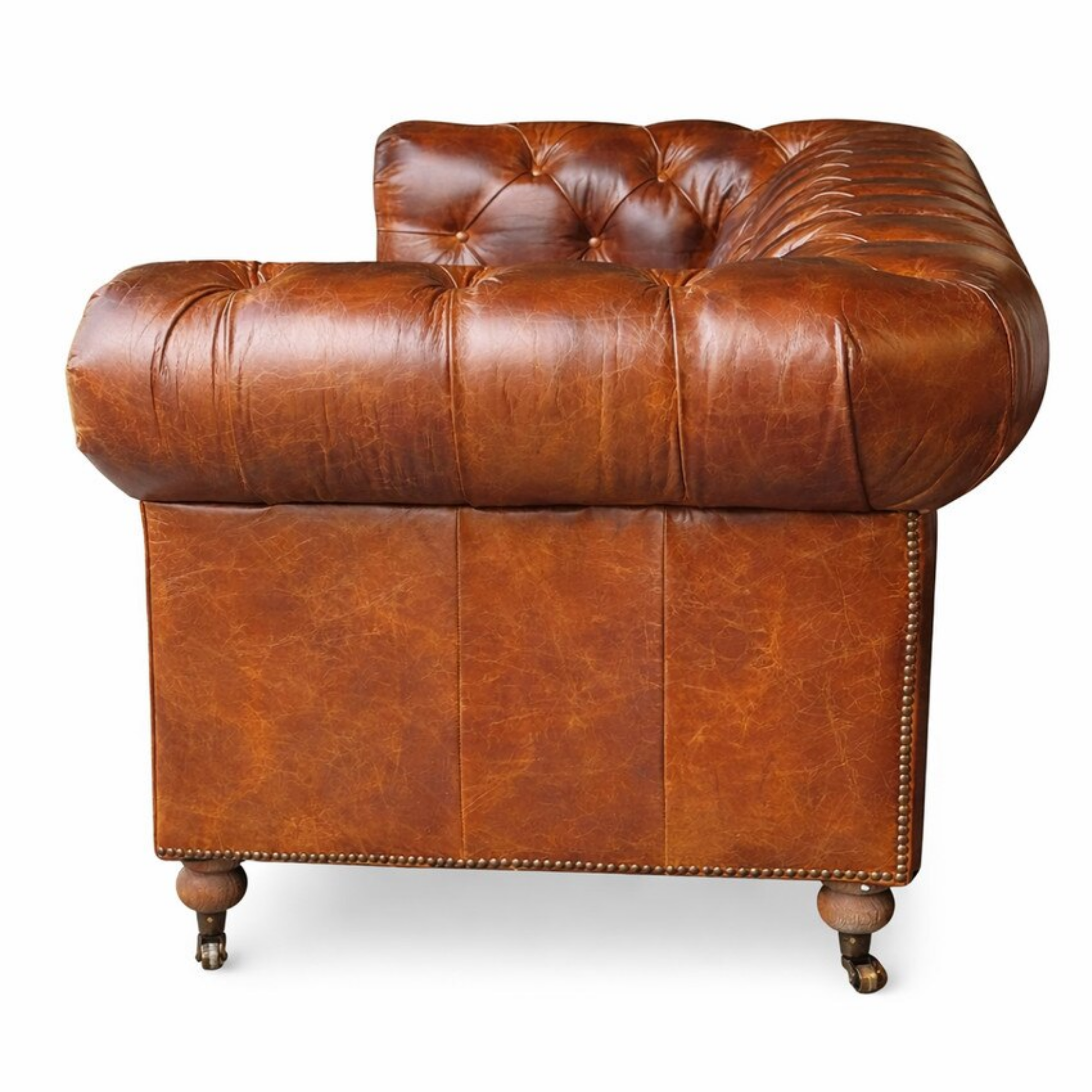 Hampton 3 Seater Sofa | Vintage Tan Leather