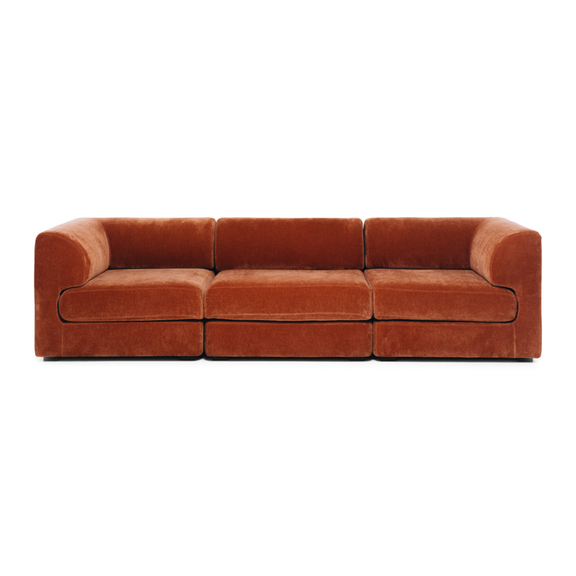 HARMONY 3 SEATER MODULAR SOFA | RUST