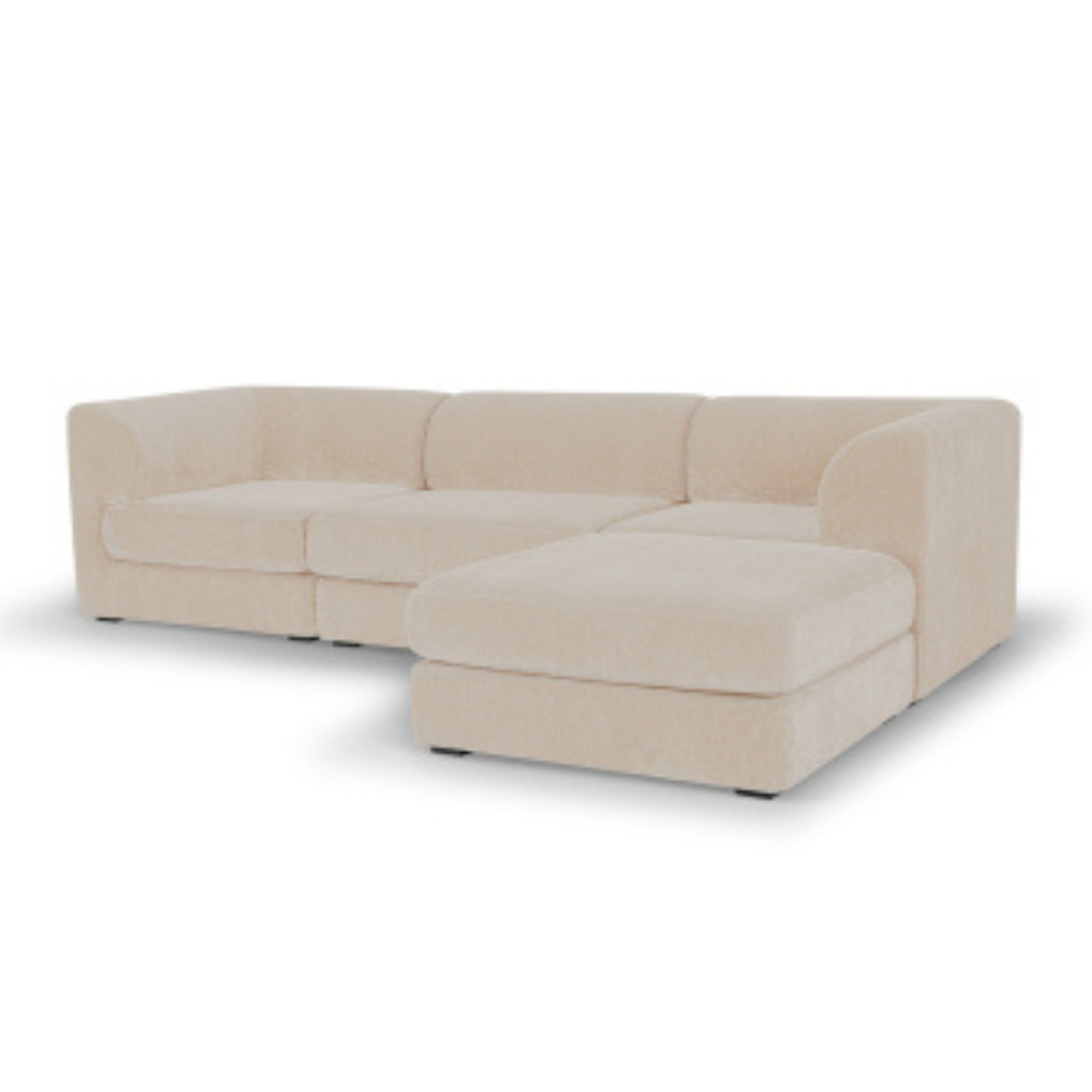 HARMONY 3 SEATER MODULAR CHAISE | SAND