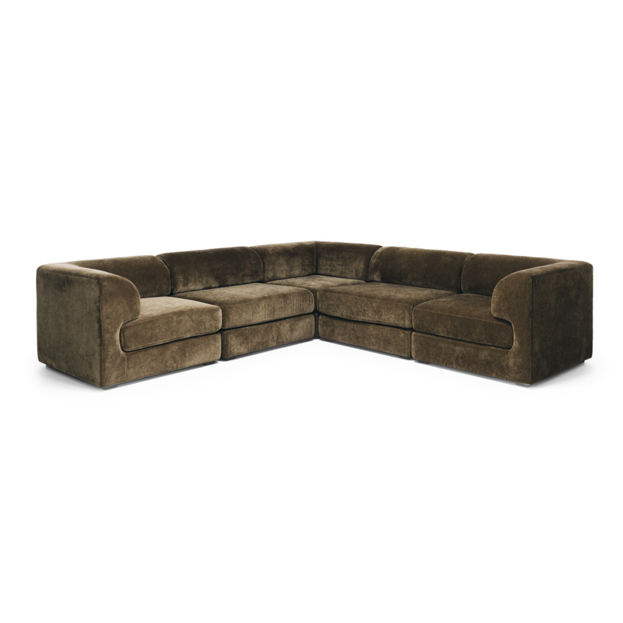 HARMONY CORNER MODULAR SOFA | OLIVE