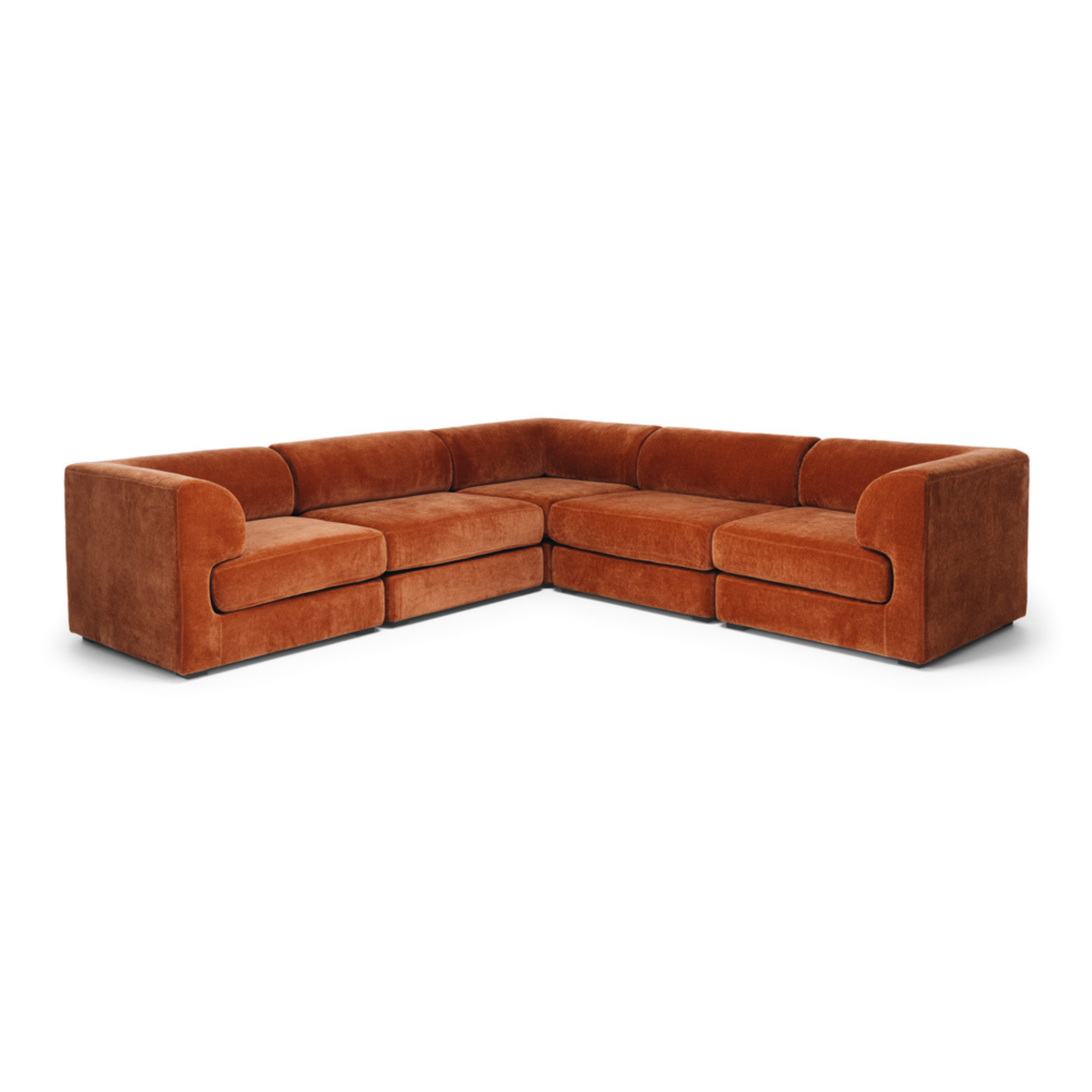 HARMONY CORNER MODULAR SOFA | RUST