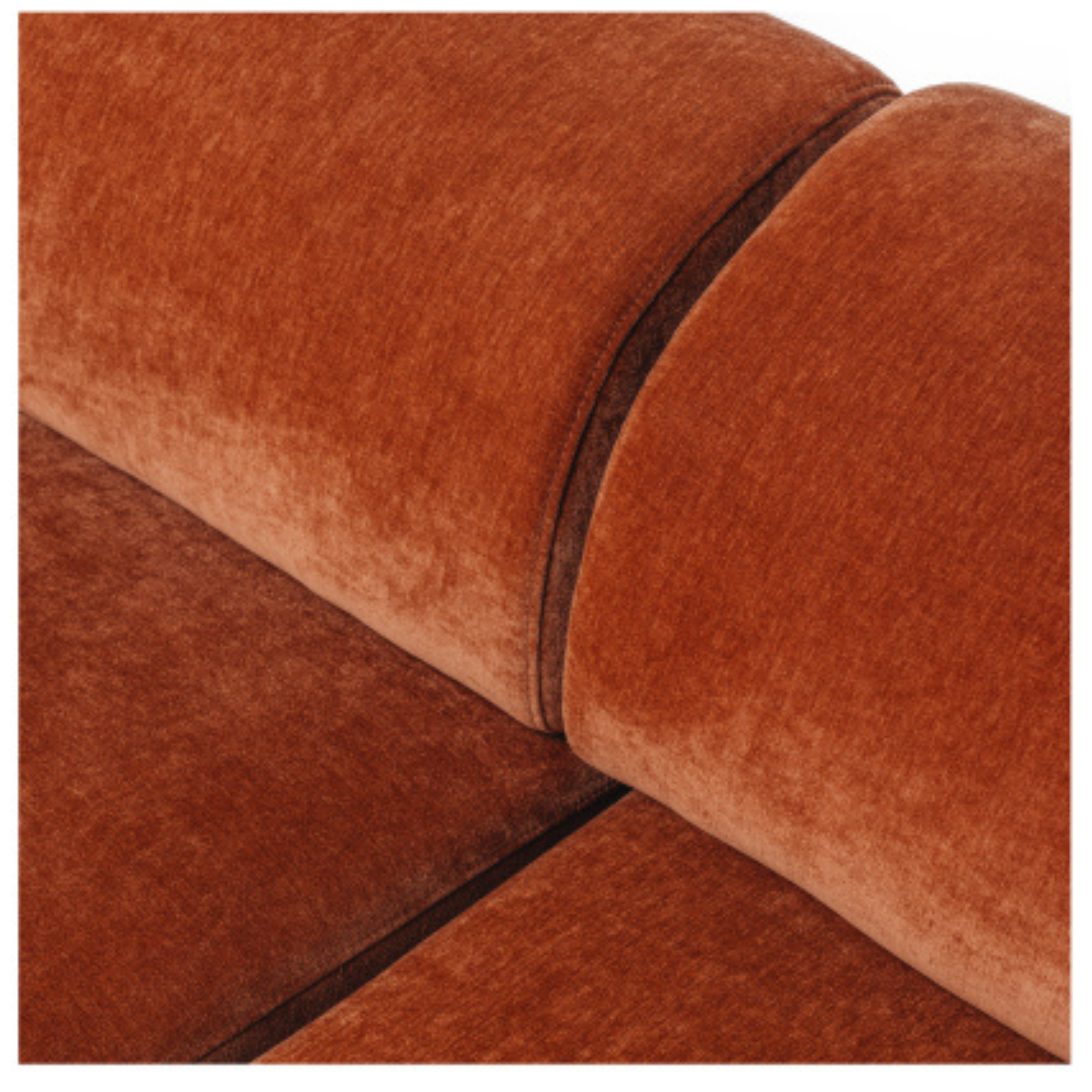 HARMONY 3 SEATER MODULAR SOFA | RUST