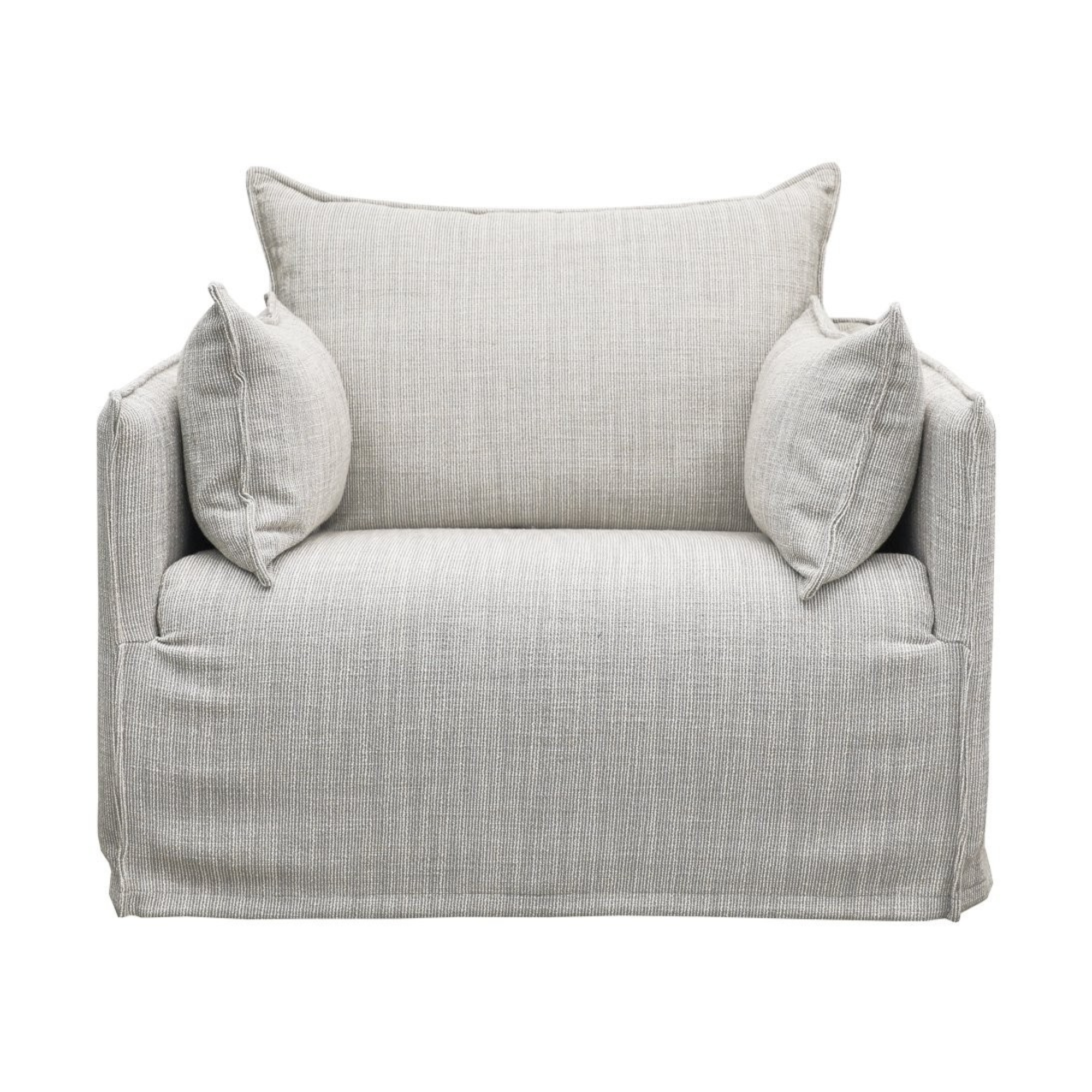 HAVEN SLIPCOVER ARMCHAIR | LIGHT GREY