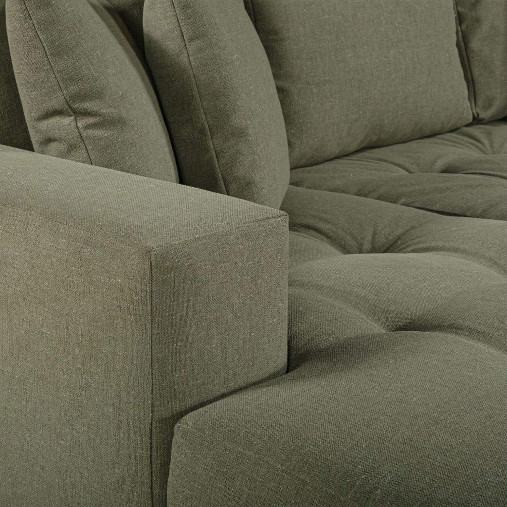 HUGO 3 SEATER CHAISE | PESTO