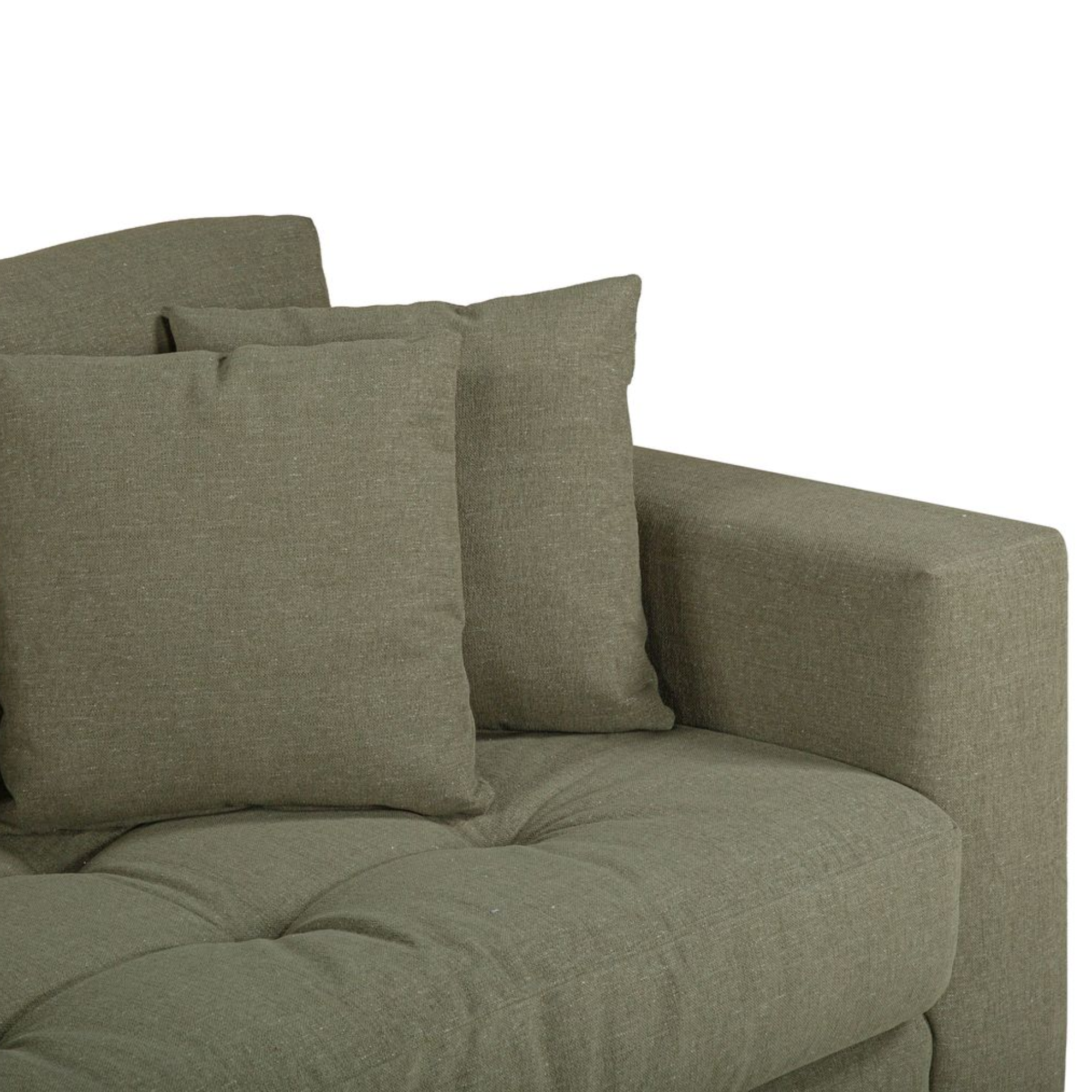 HUGO 3 SEATER CHAISE | PESTO