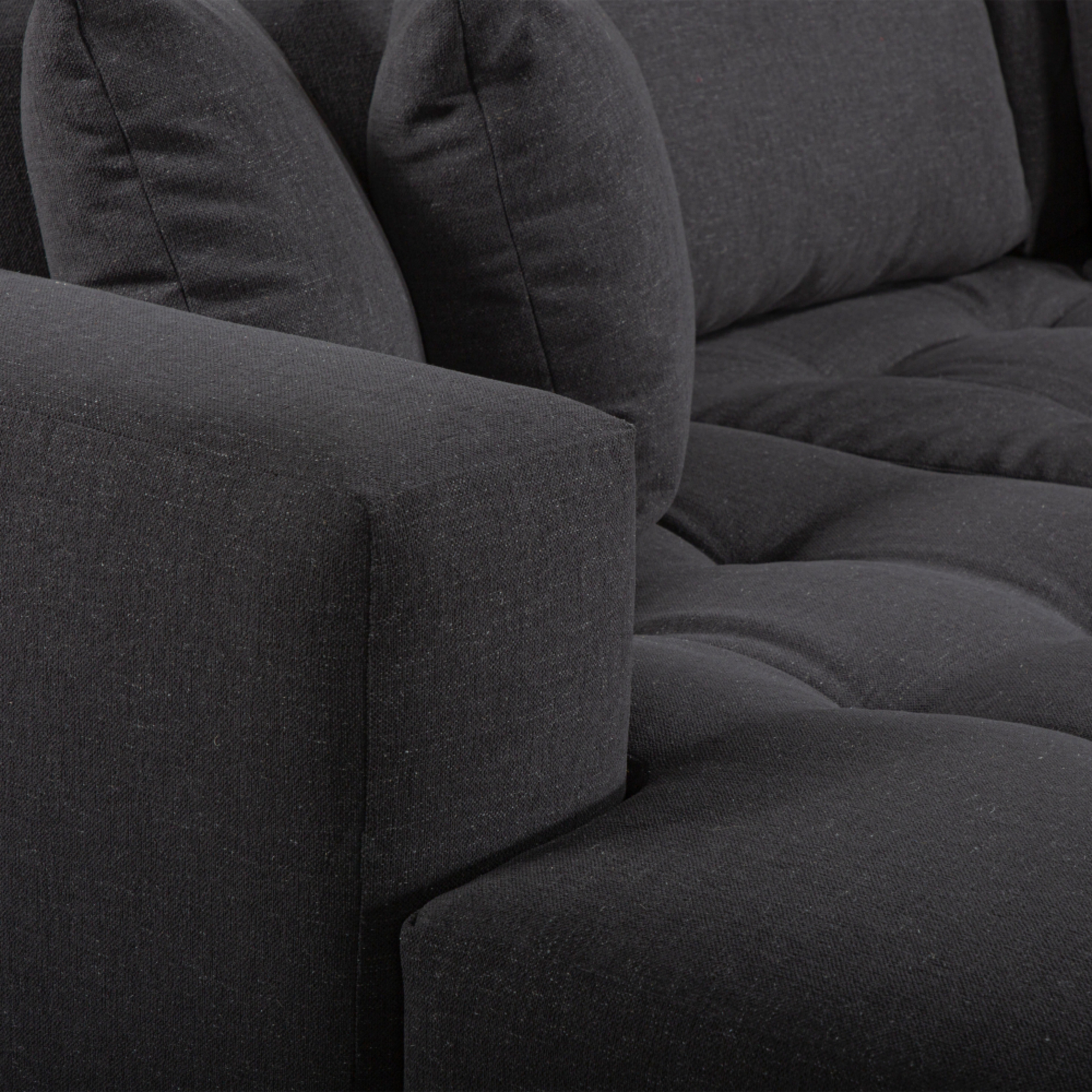 HUGO 3 SEATER CHAISE | SHADOW