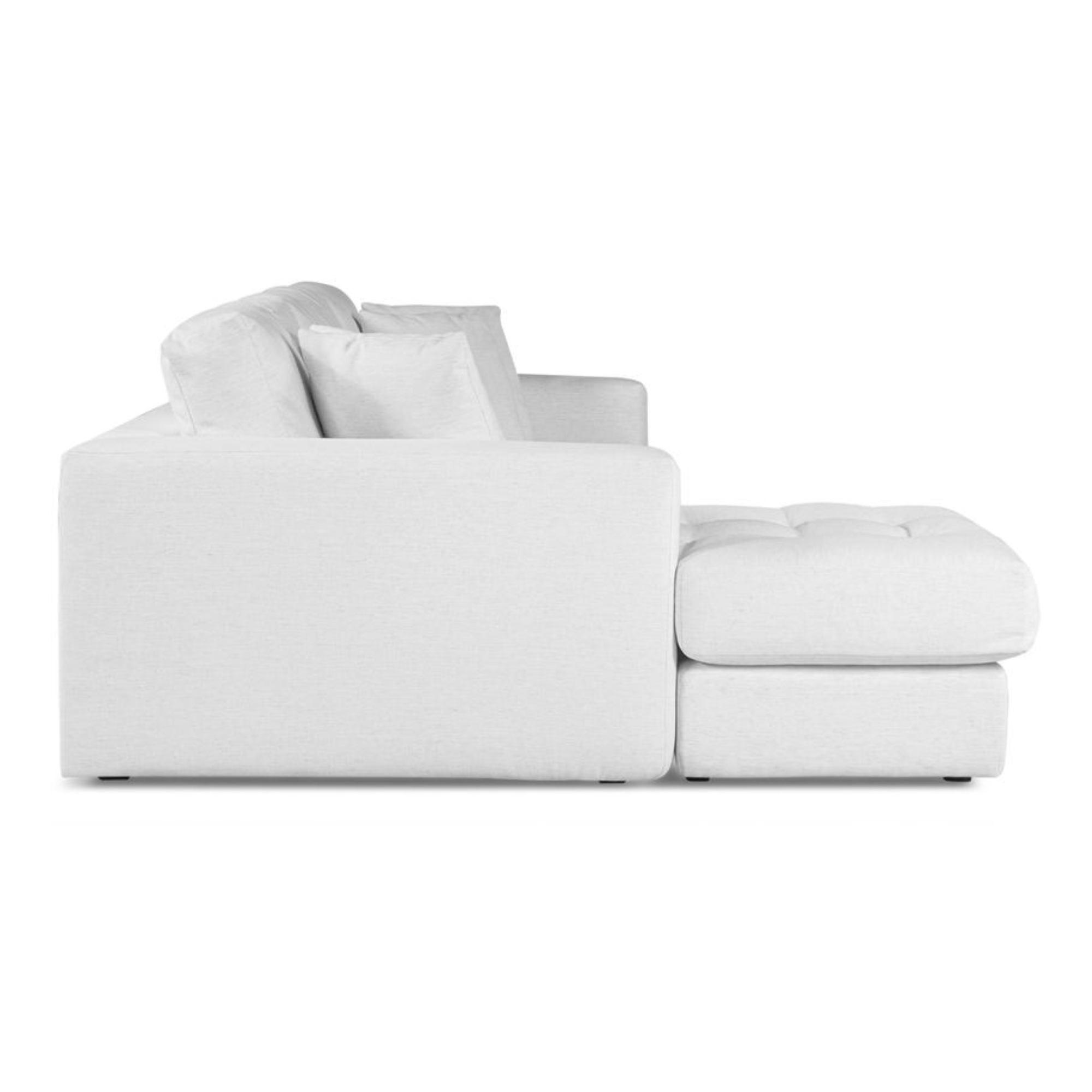 HUGO 3 SEATER CHAISE | SPECKLE WHITE