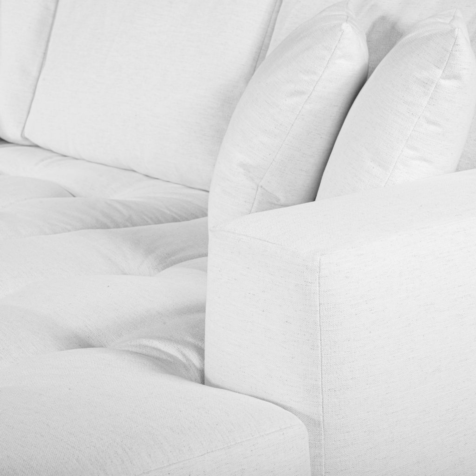 HUGO 3 SEATER CHAISE | SPECKLE WHITE