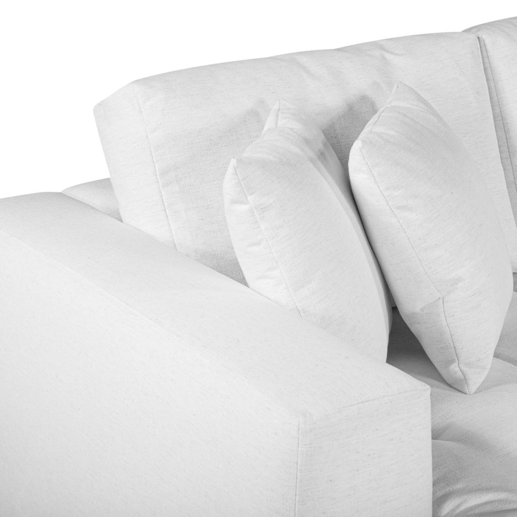 HUGO 3 SEATER CHAISE | SPECKLE WHITE