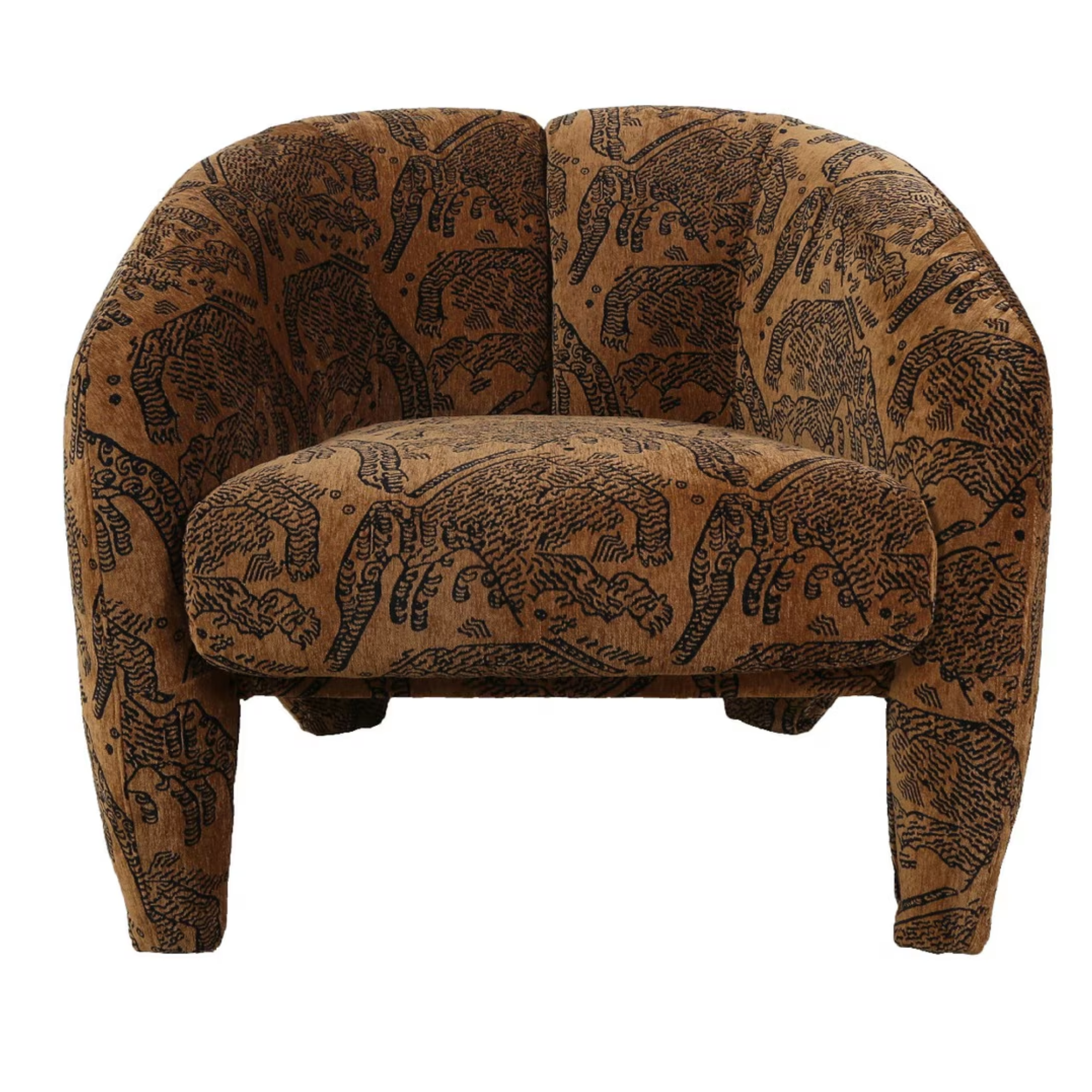 HUNTRESS ACCENT CHAIR | TIGER BROWN