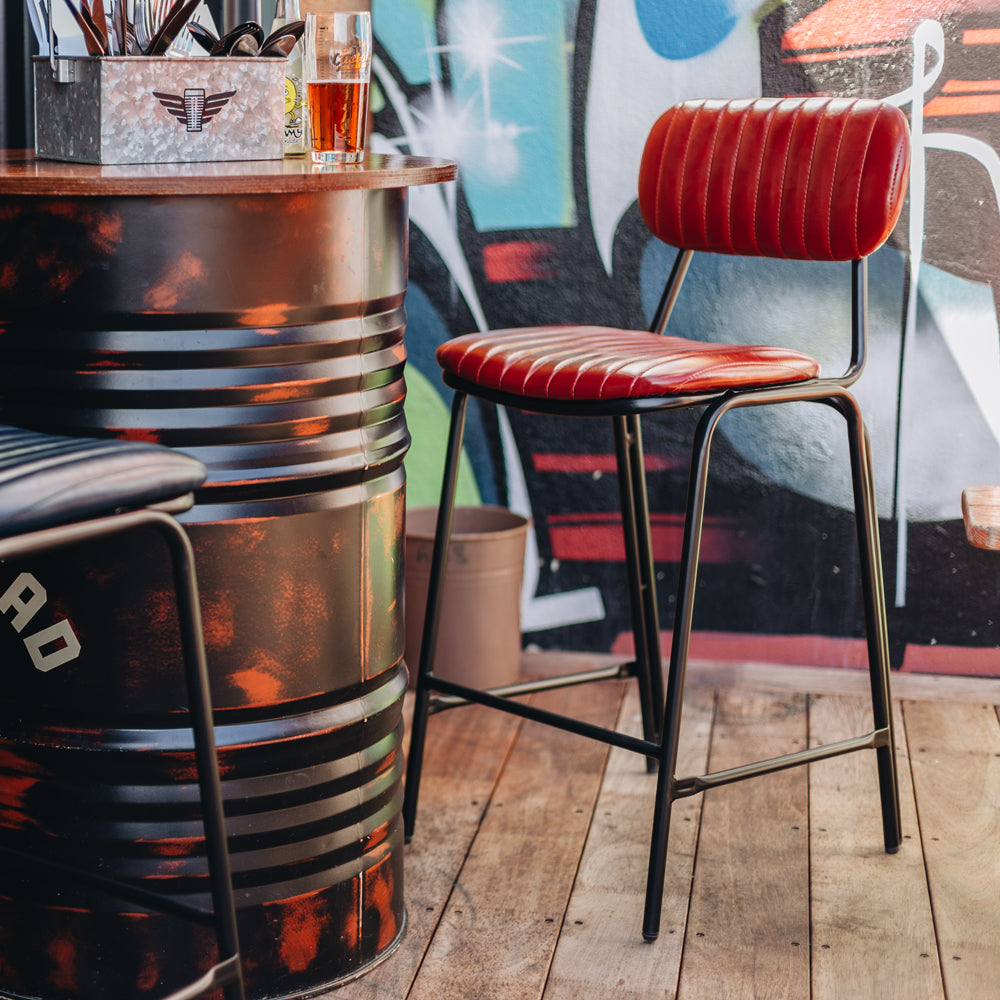 DATSUN RETRO BARSTOOL | RED