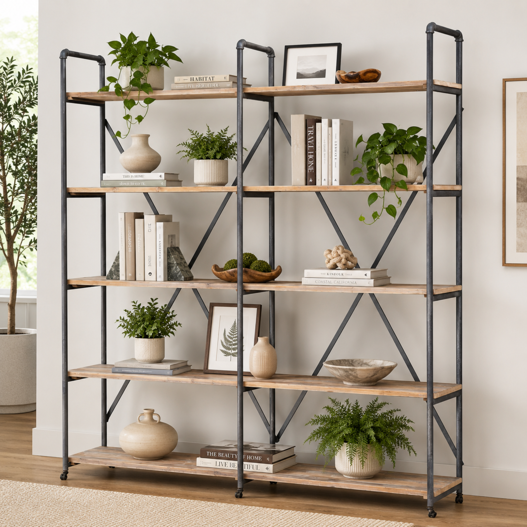 Industrial Scaffolding Wall Unit | Double Size