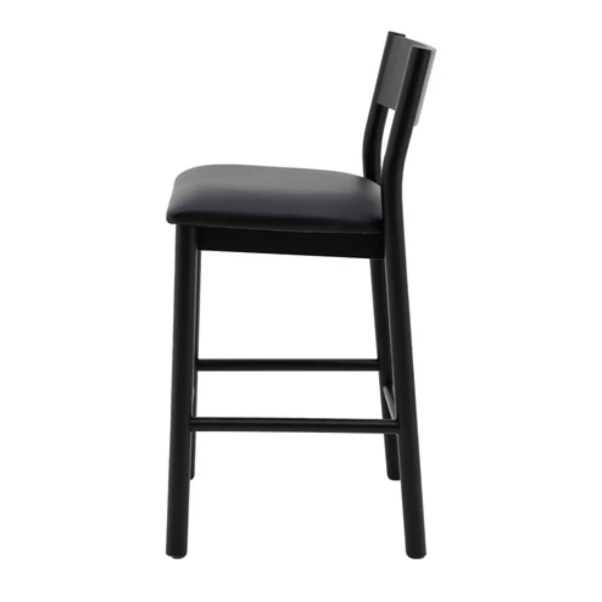 Keaton Barstool | Black Leather