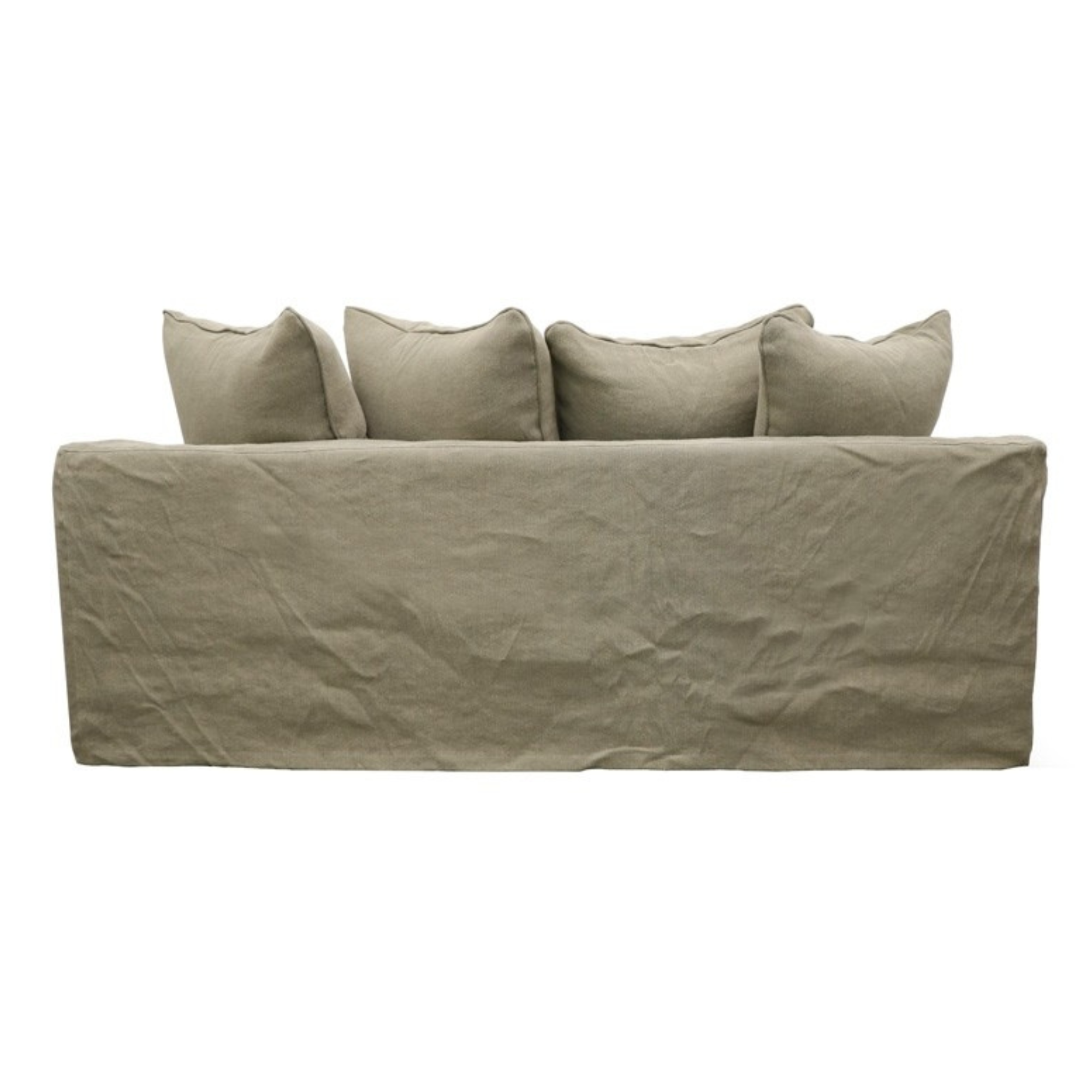 KEELY SLIPCOVER 2 SEATER SOFA | KHAKI