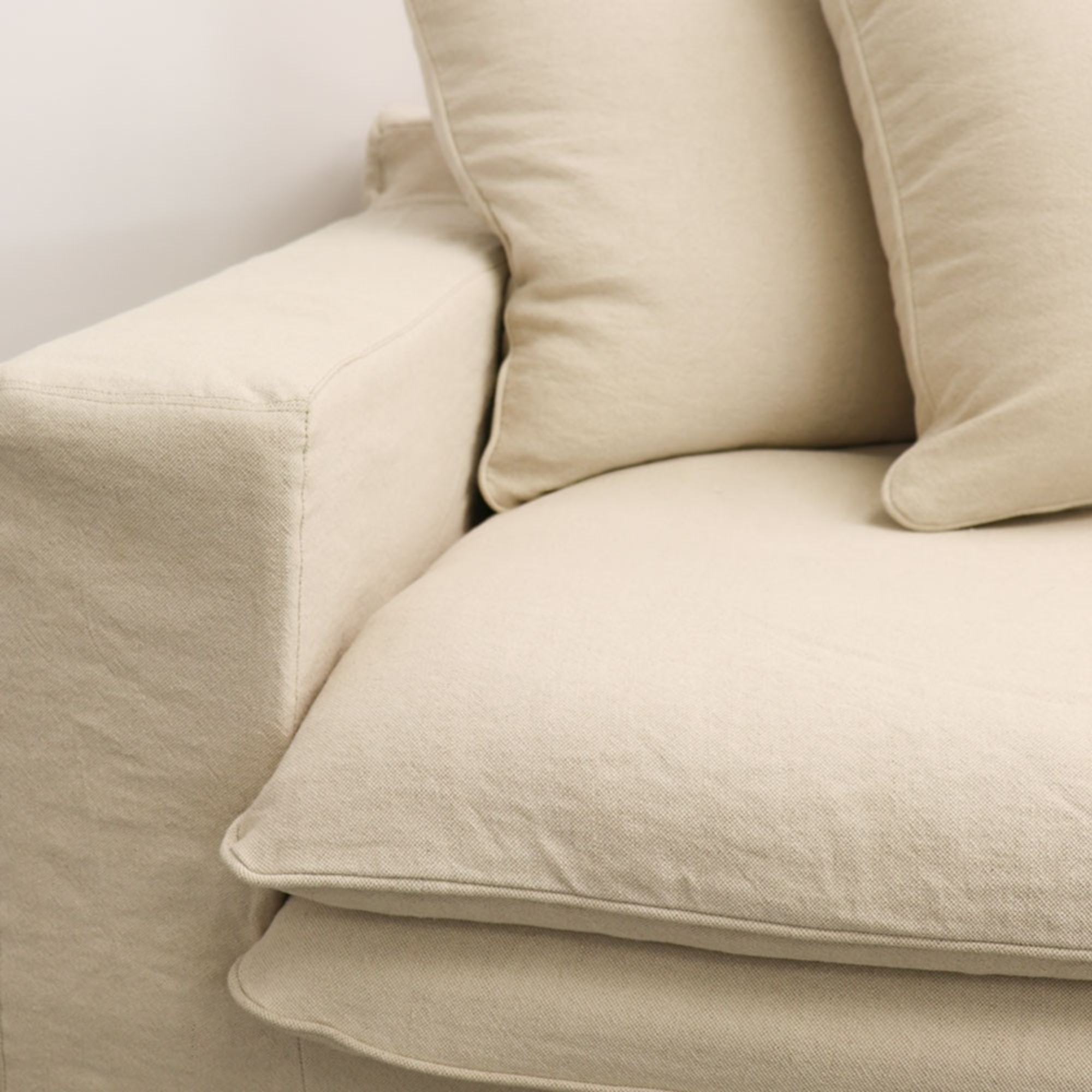 Keely Slipcover 2 Seater Sofa | Oatmeal