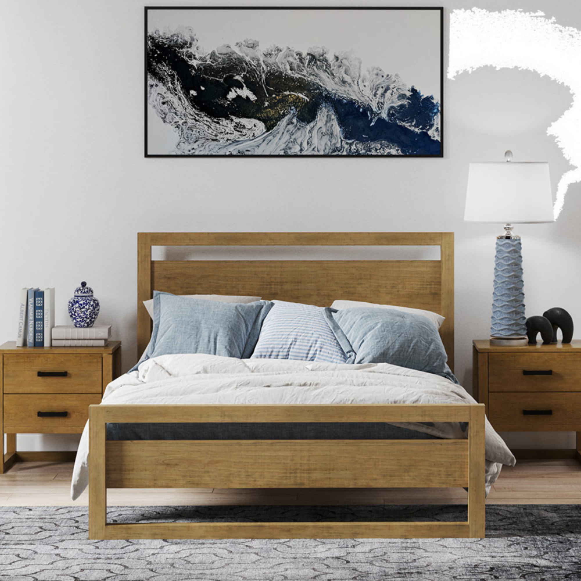 LARRY SLAT BED | ALL SIZES | NZ MADE BEDROOM FURNITURE
