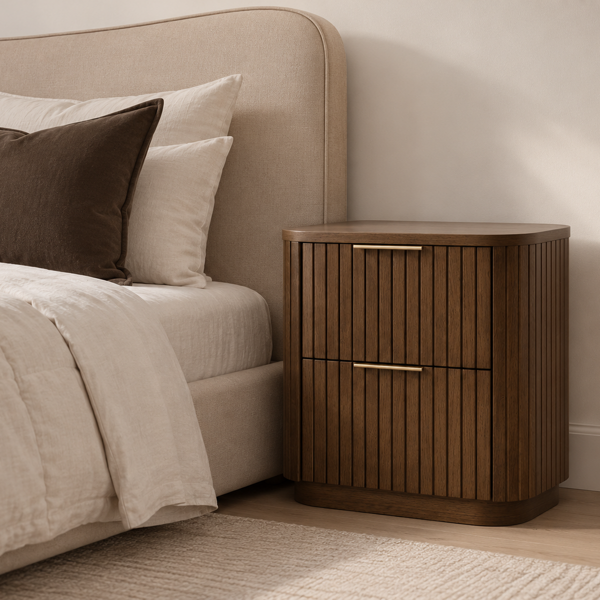 Lath Bedside Cabinet